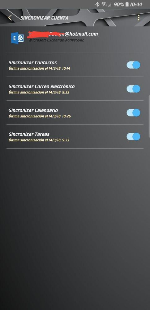 Configuracion de cuenta