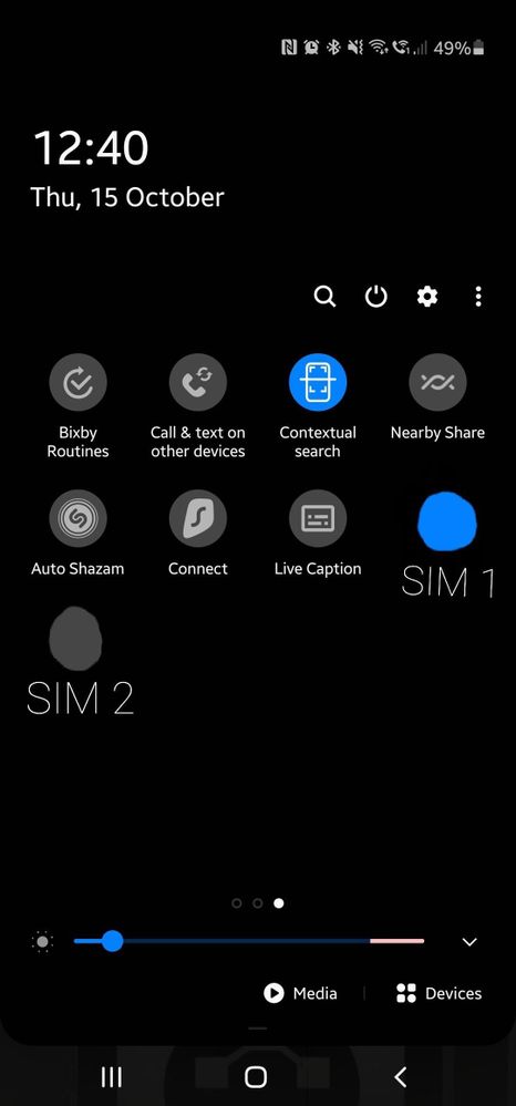 Dual SIM on/off toggling on Quick Settings menu - Samsung Community