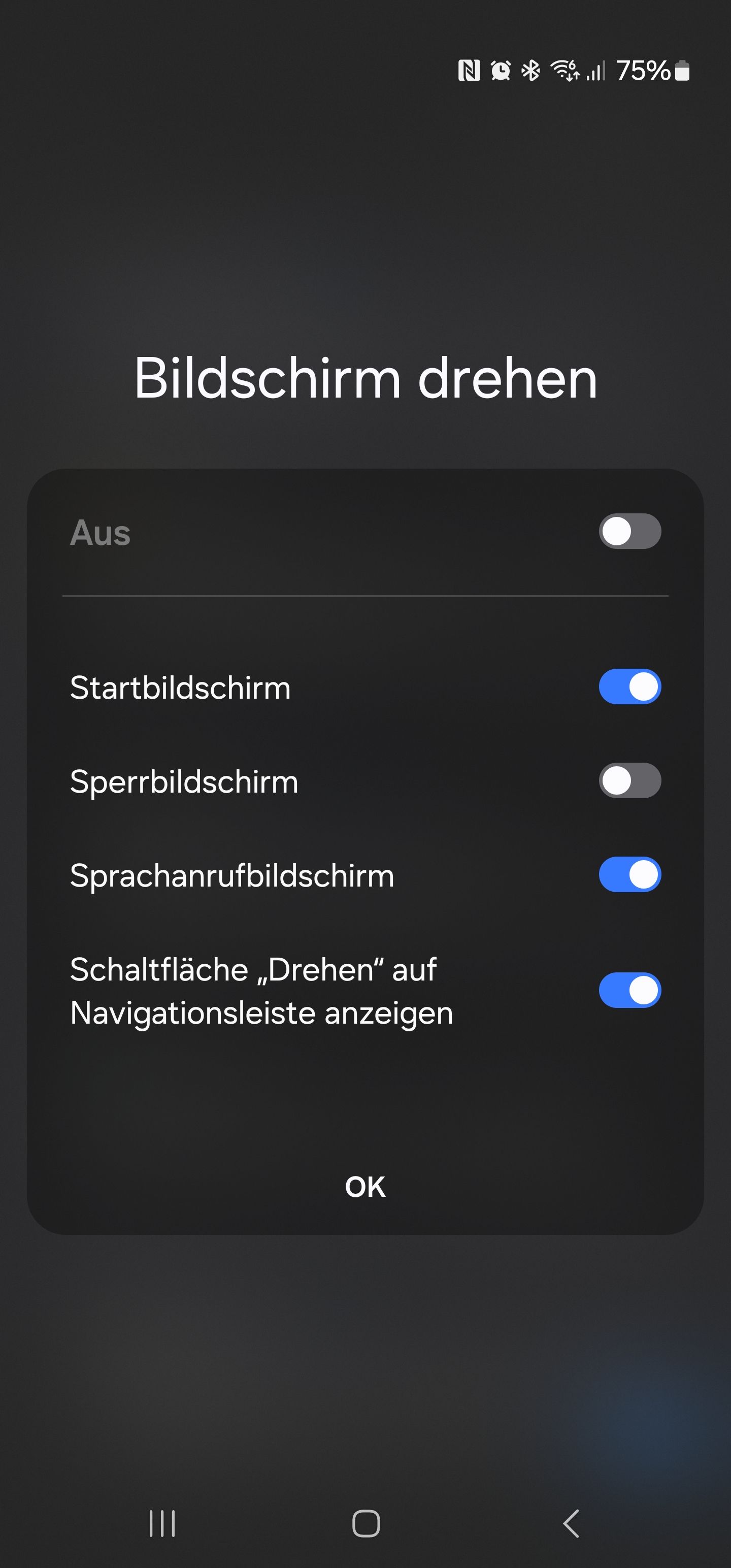Bildschirm drehen Samsung Community