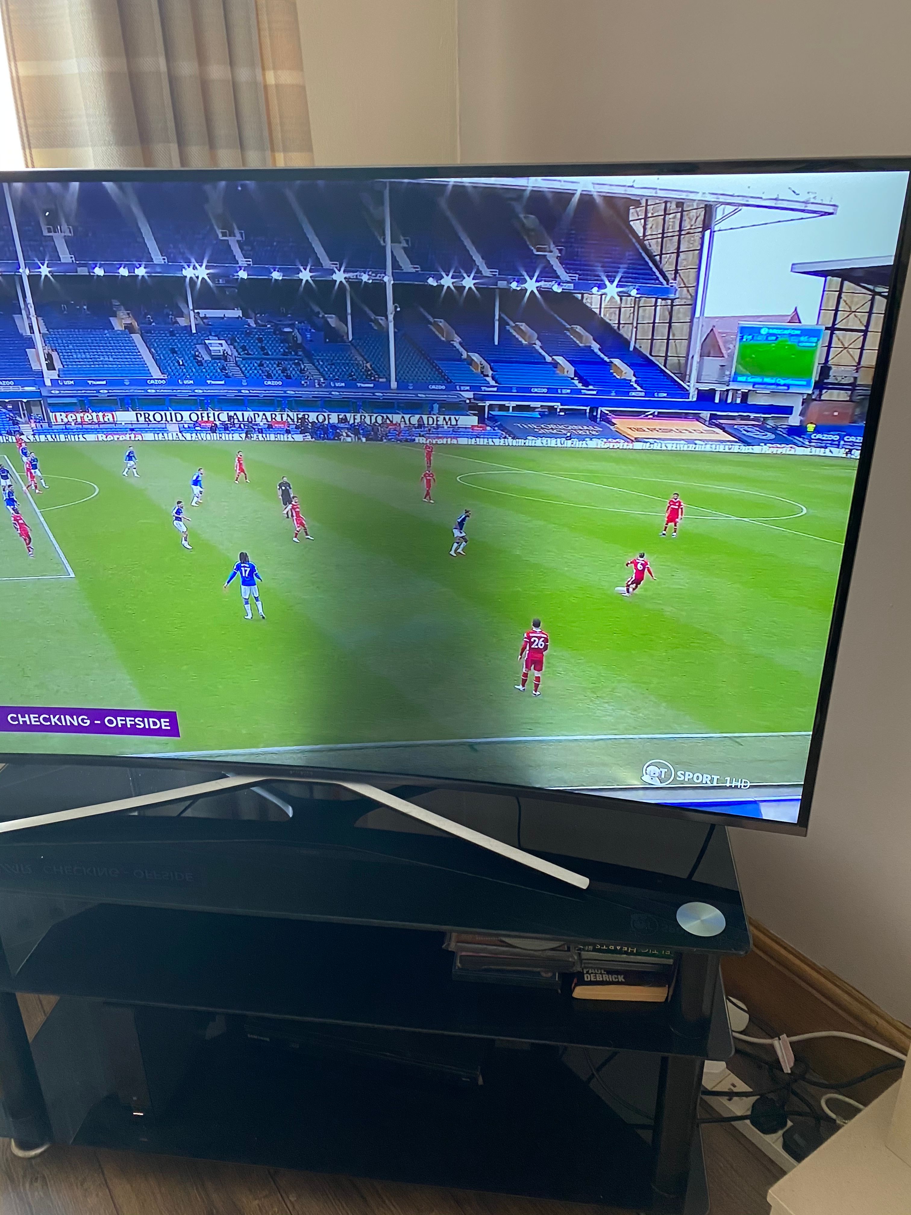 49 inch samsung TV black shadow in the middle of the screen. - Samsung  Community