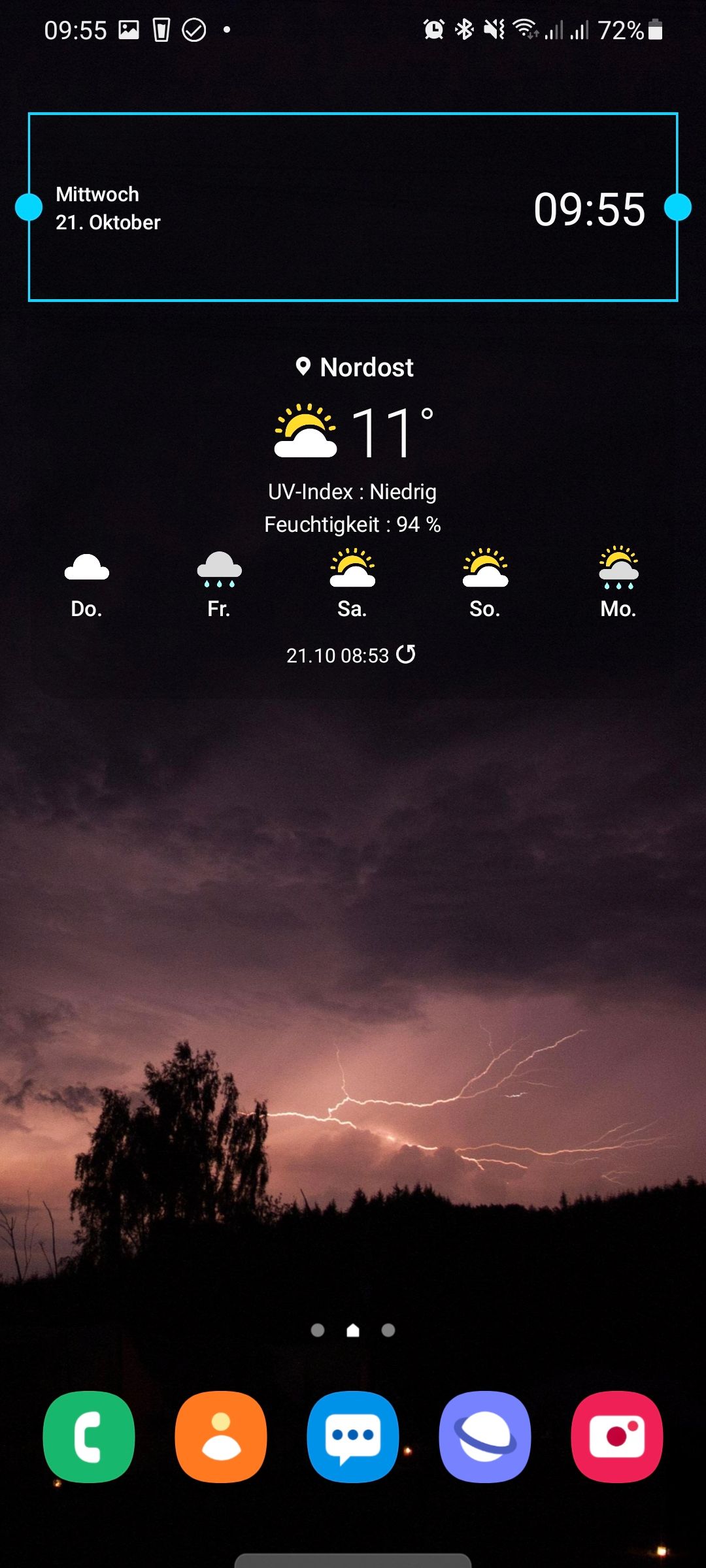 überarbeitung des Uhren Widget Digital Samsung Community