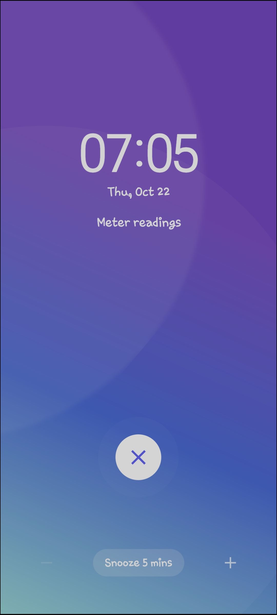 Alarm on lock screen - Samsung Community
