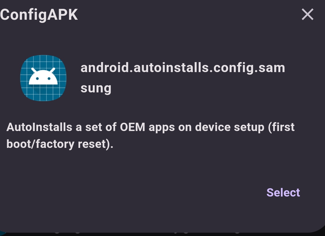 Config apk - Samsung Community