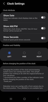 Move/edit or completely remove the clock.