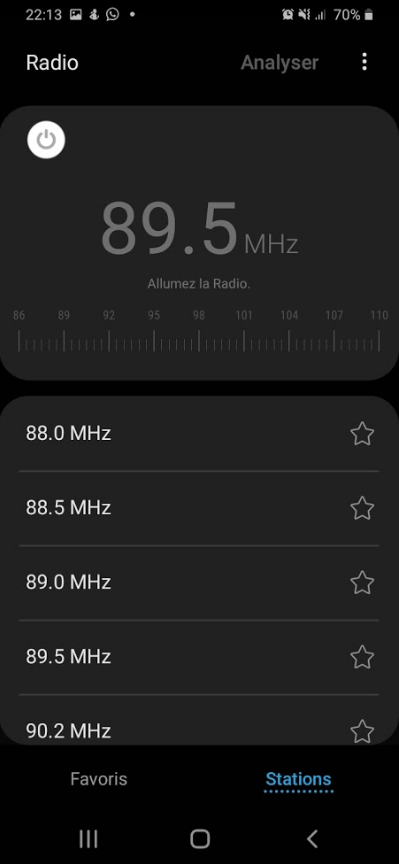Résolu : Tuner FM sur A21 S - Samsung Community
