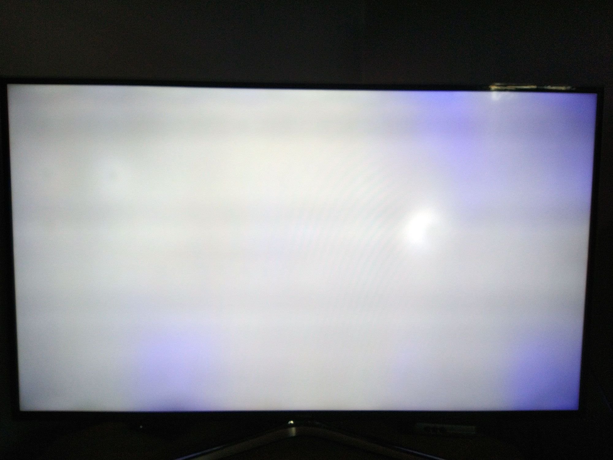 Purple patches on TV Samsung Community