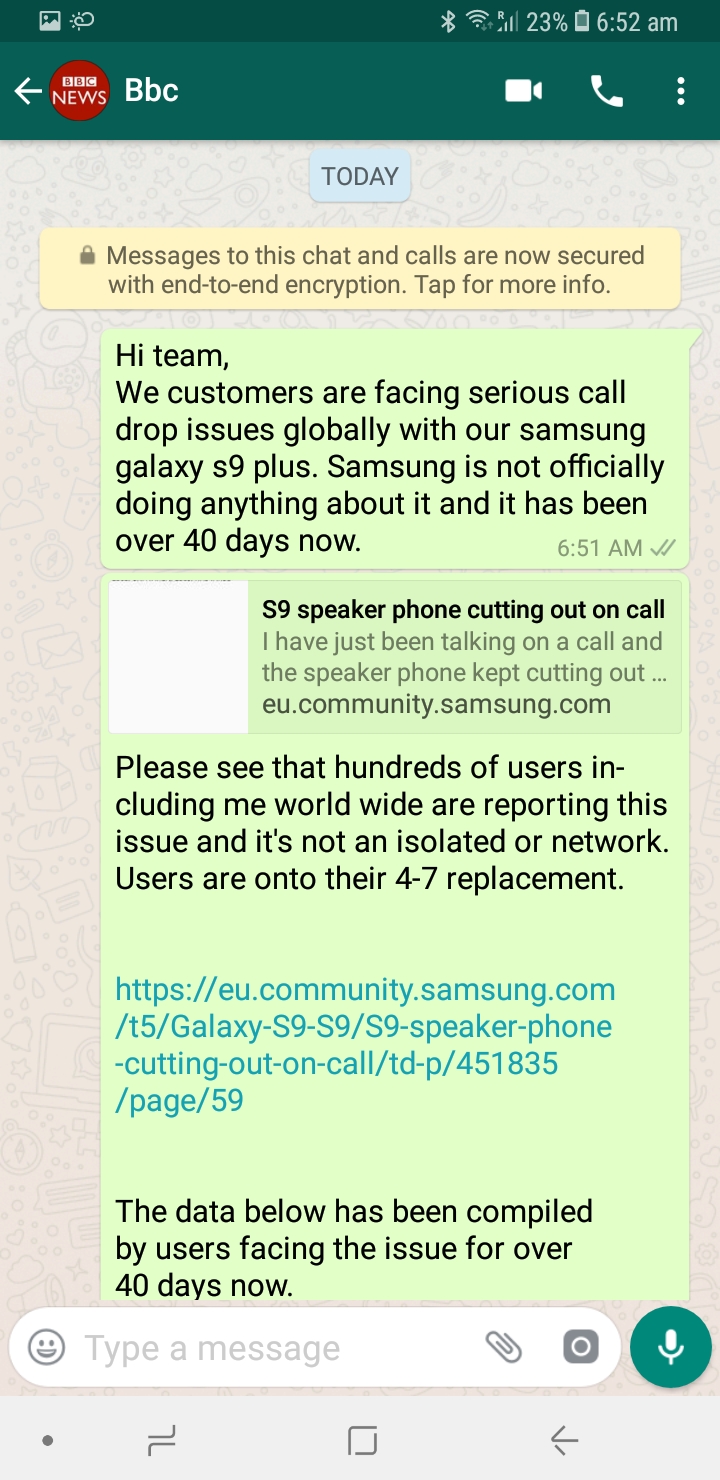 S9 speaker phone cutting out on call - Page 99 - Samsung Community