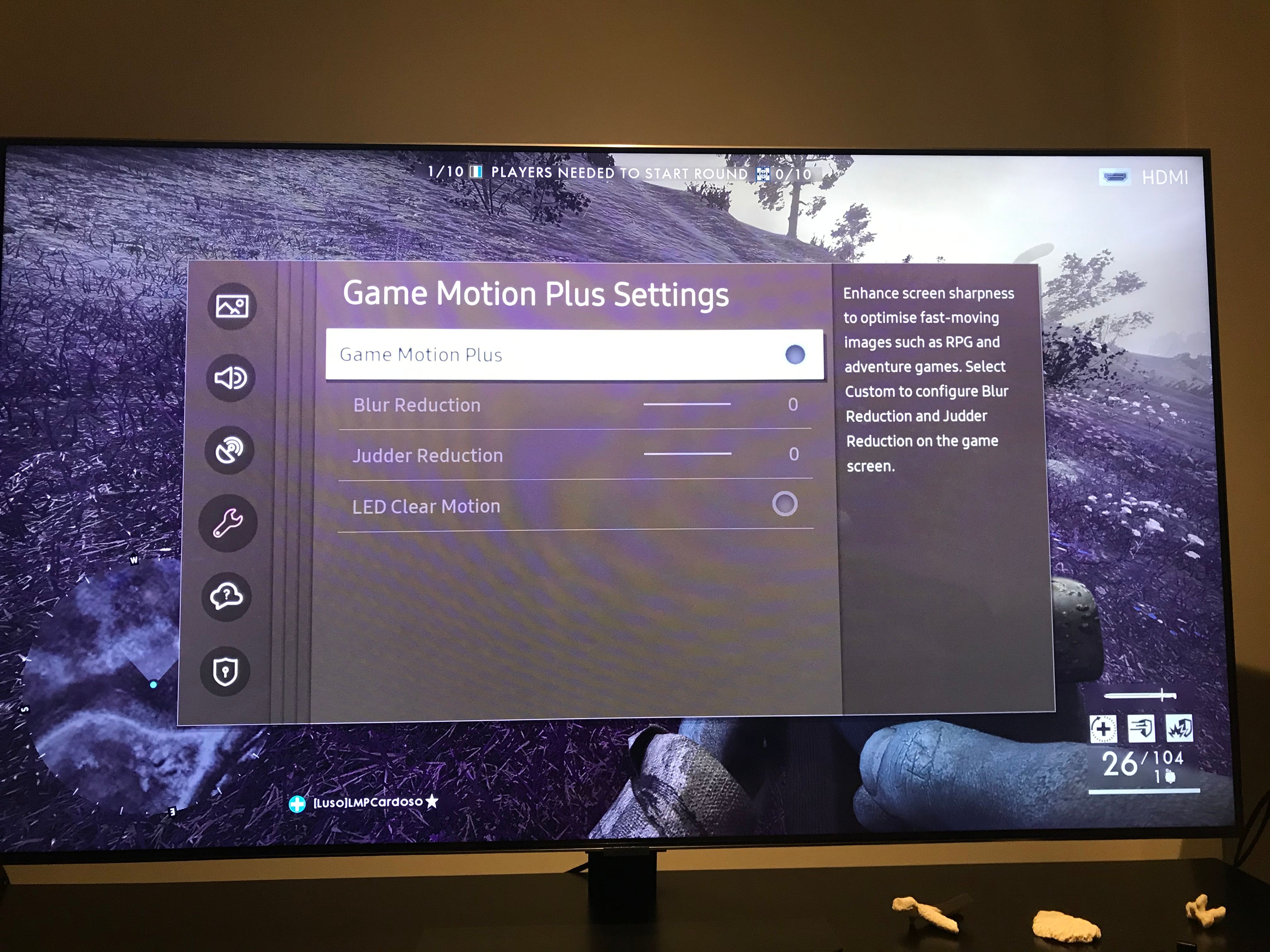 samsung tv ghosting ps4