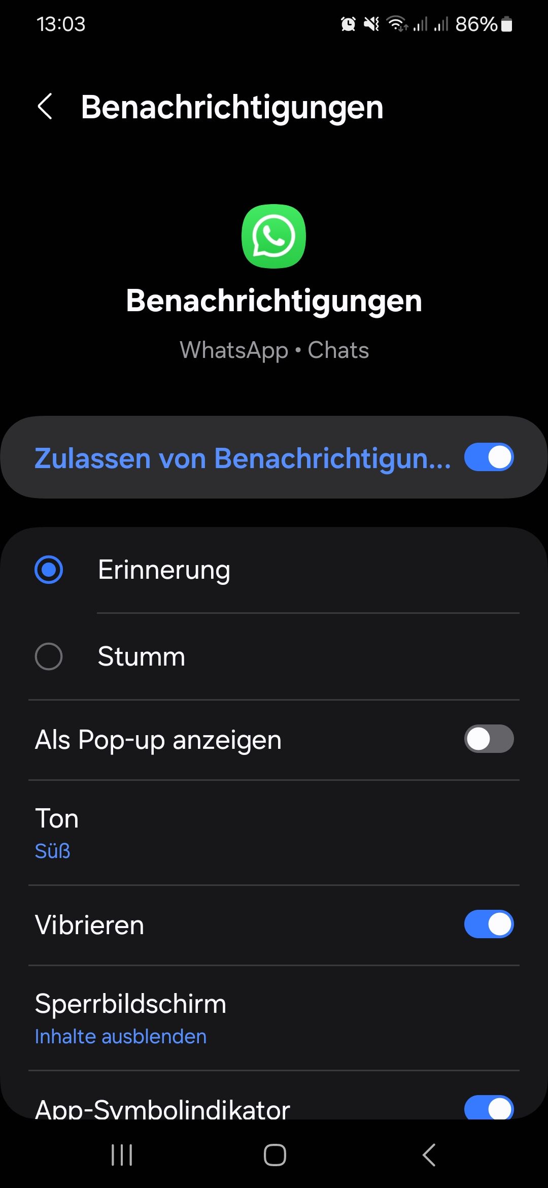 Whatsapp Benachrichtigung vibriert nicht - Samsung Community