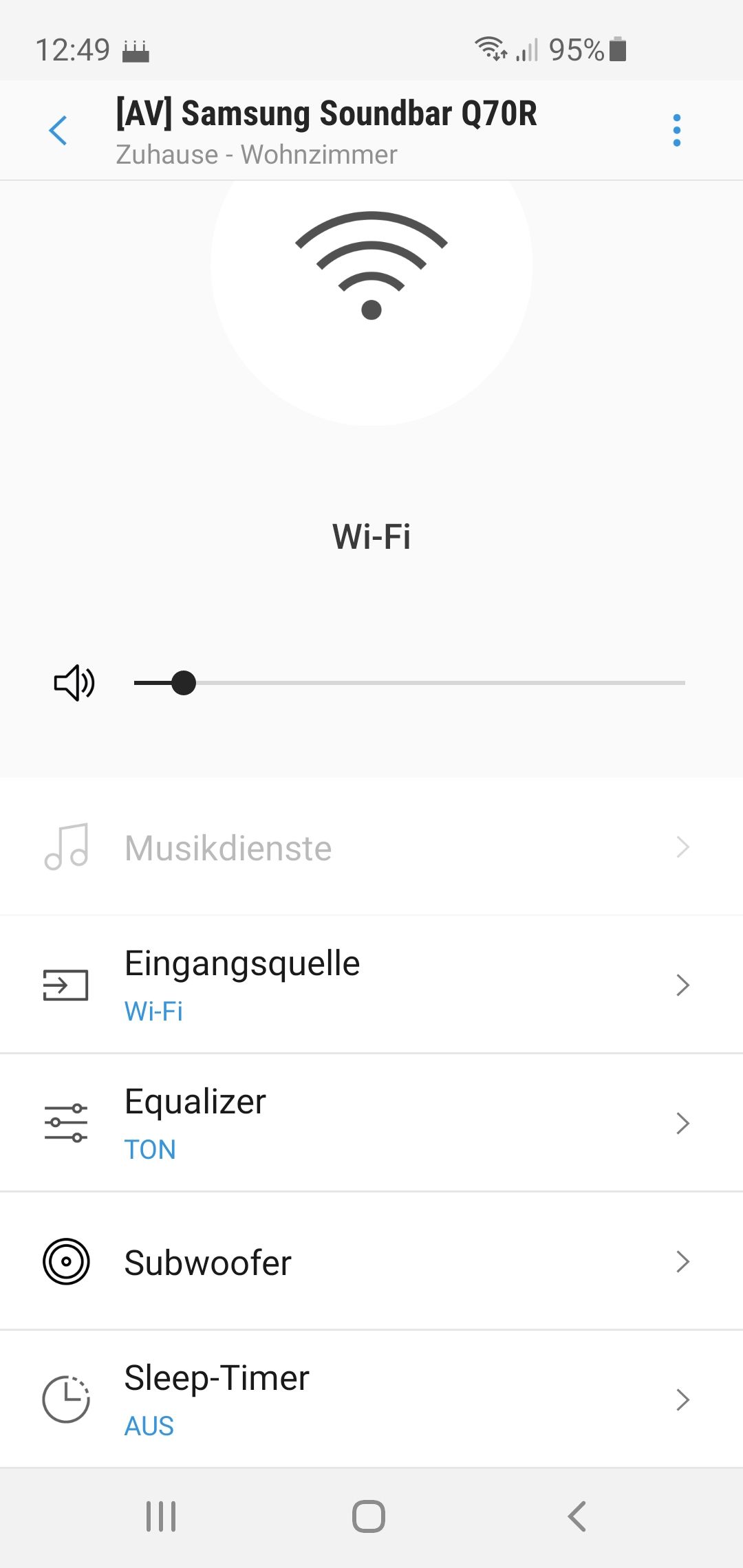 Gelöst: Musikdienste Soundbar - Samsung Community