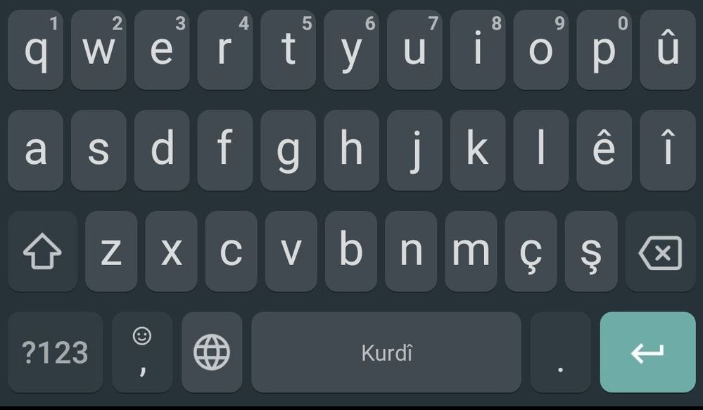 Kurdish Keyboard (sapmle)