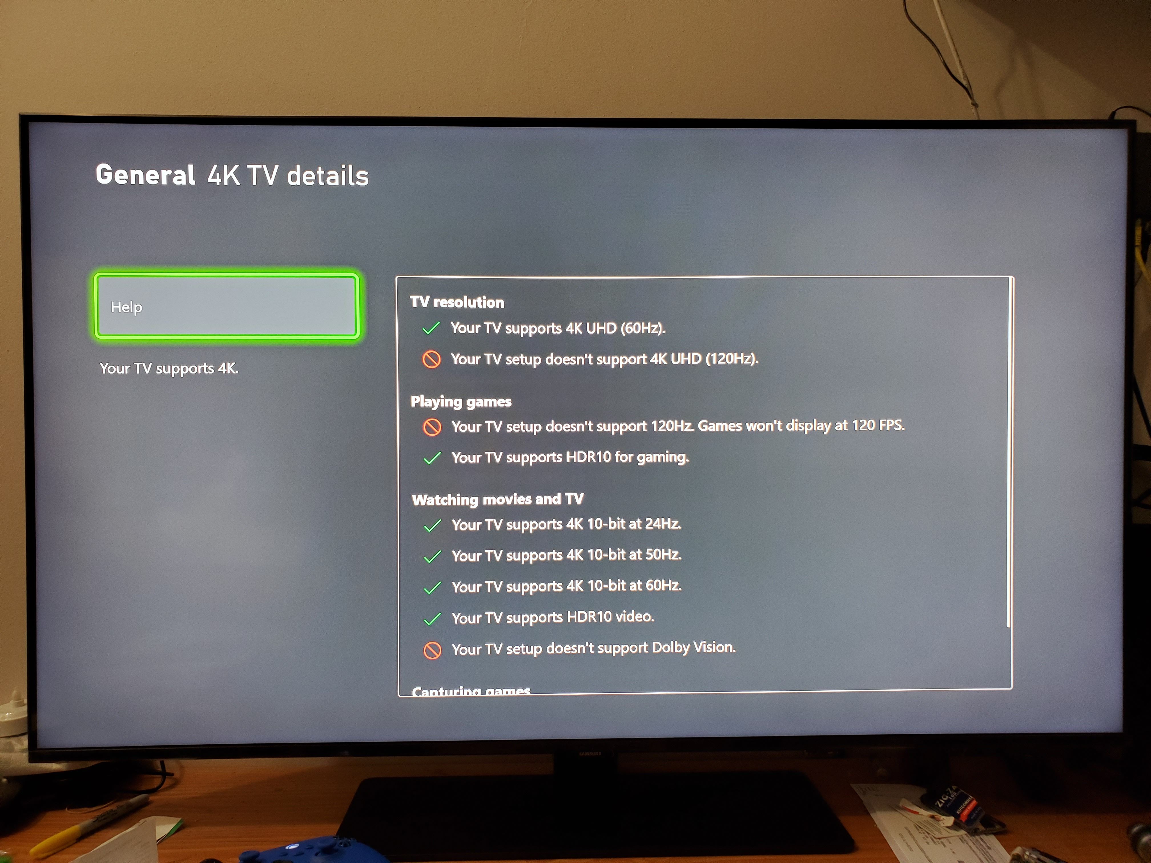 xbox series x 120hz