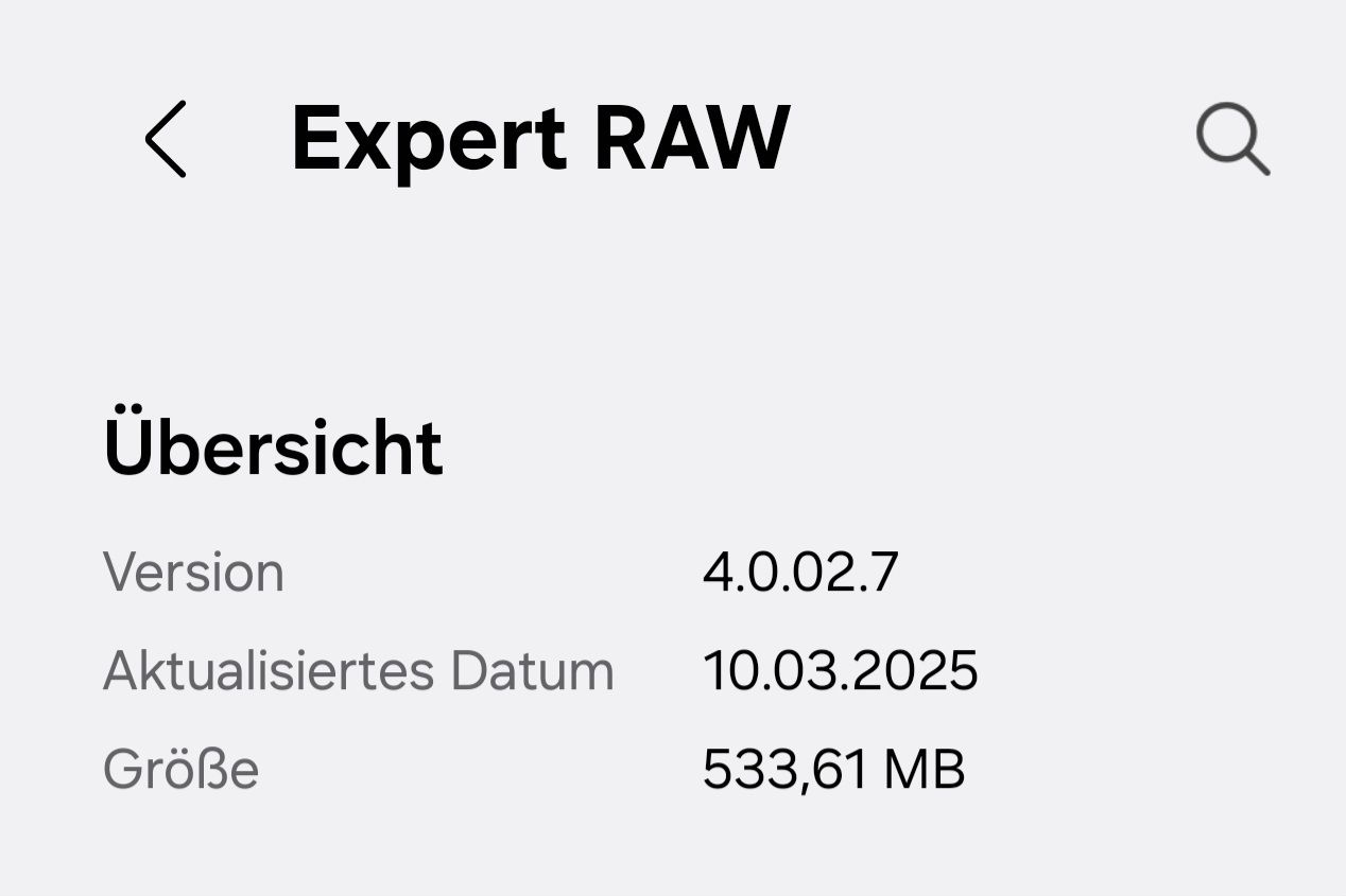 Expert RAW Update verfügbar - Samsung Community