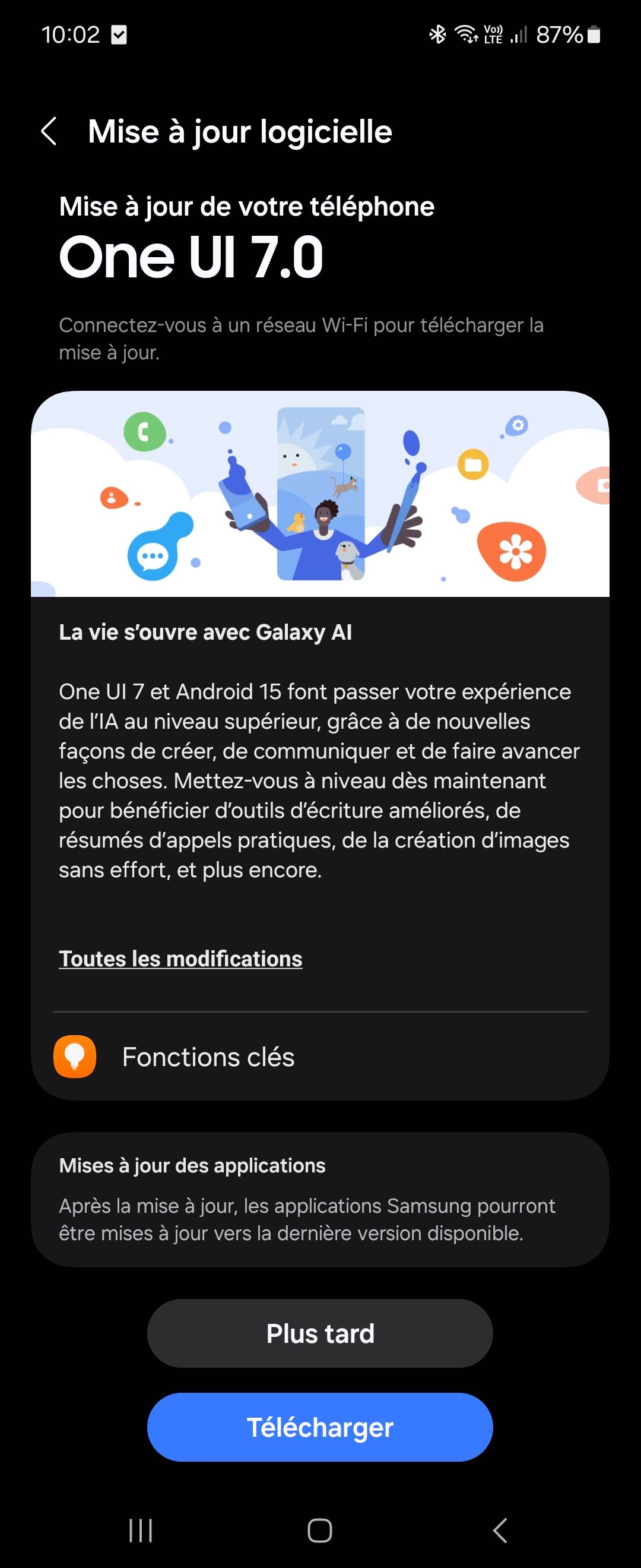 MAJ One UI 7 Android 15 sur z flip 5. - Samsung Community