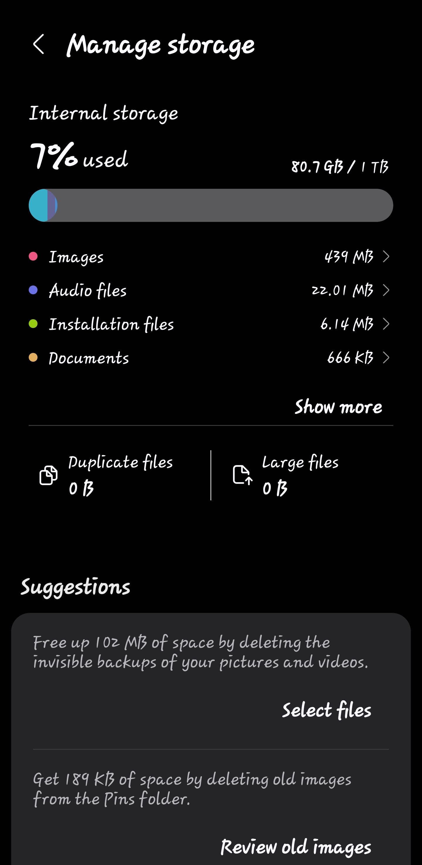Storage UI Overall - Samsung Community