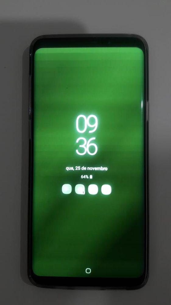 S9+ com tela verde, manchas e faixas - Samsung Community