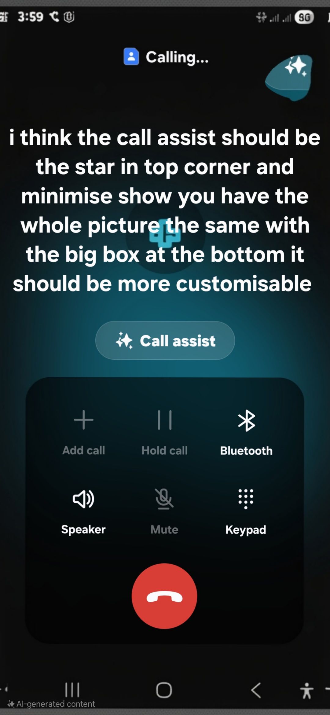how to turn off screen while calling samsung