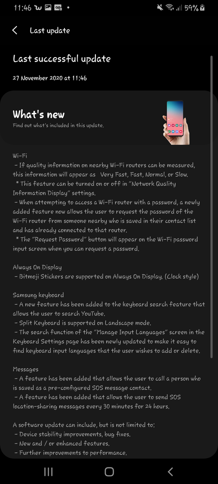 Galaxy A70 One UI 2.5 update UK - Samsung Community