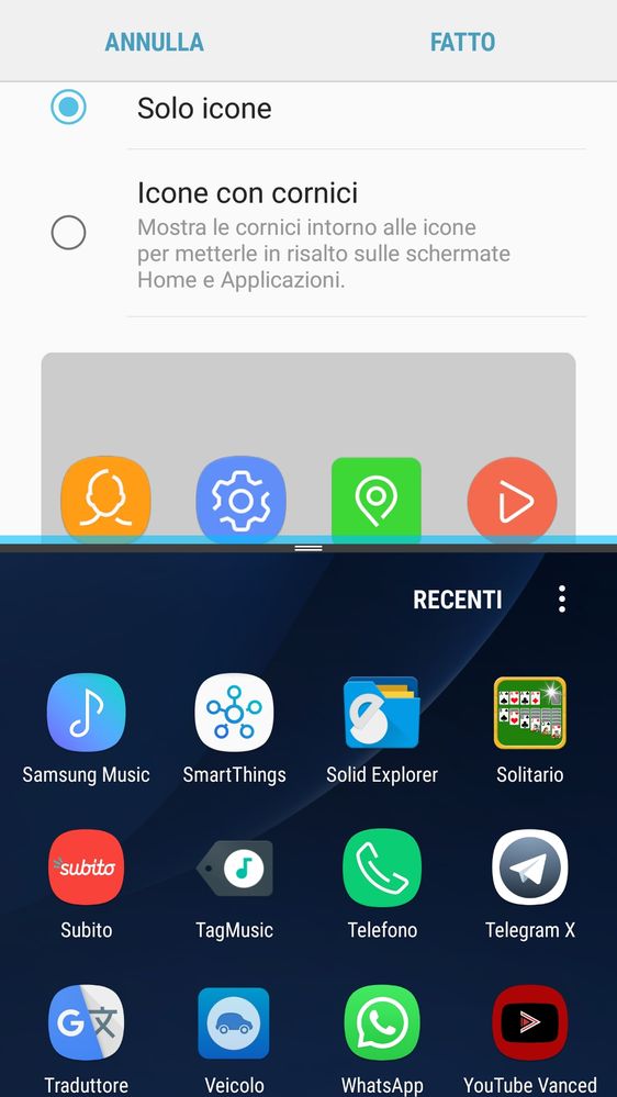 Cornici icone dopo Aggiornamento android 8.0 - Samsung Community