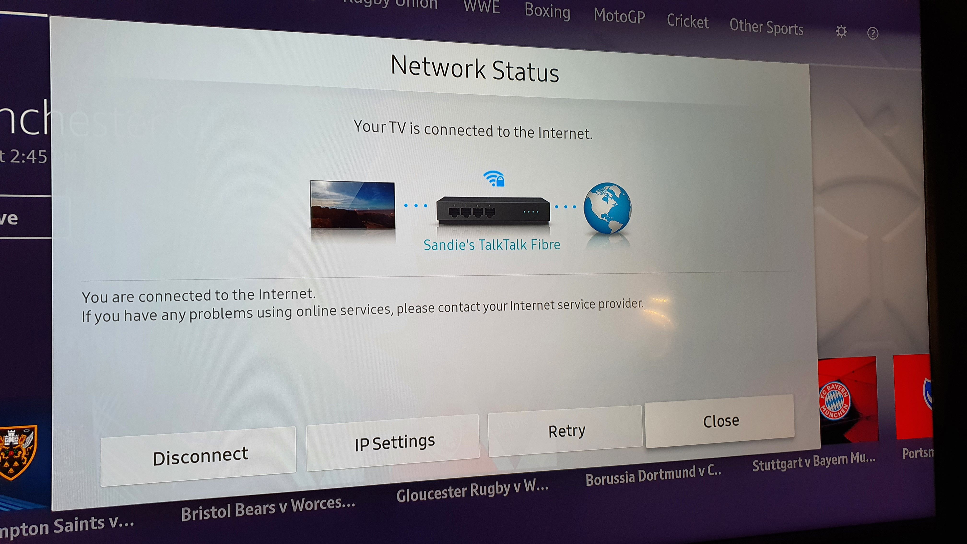 Solved: Samsung TV - invisible on WiFi network? - Samsung Community