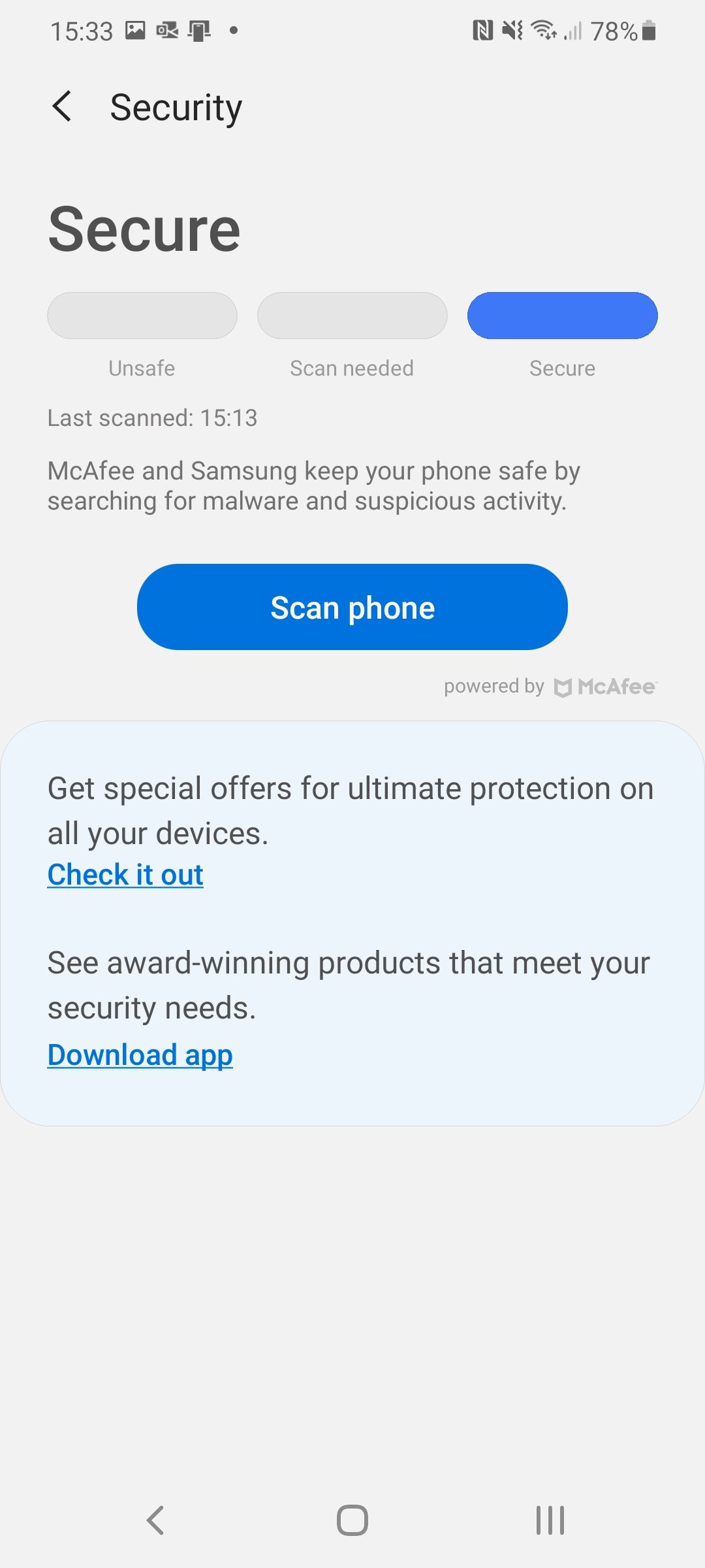 Samsung Galaxy S20 series to come with anti-malware protection from McAfee