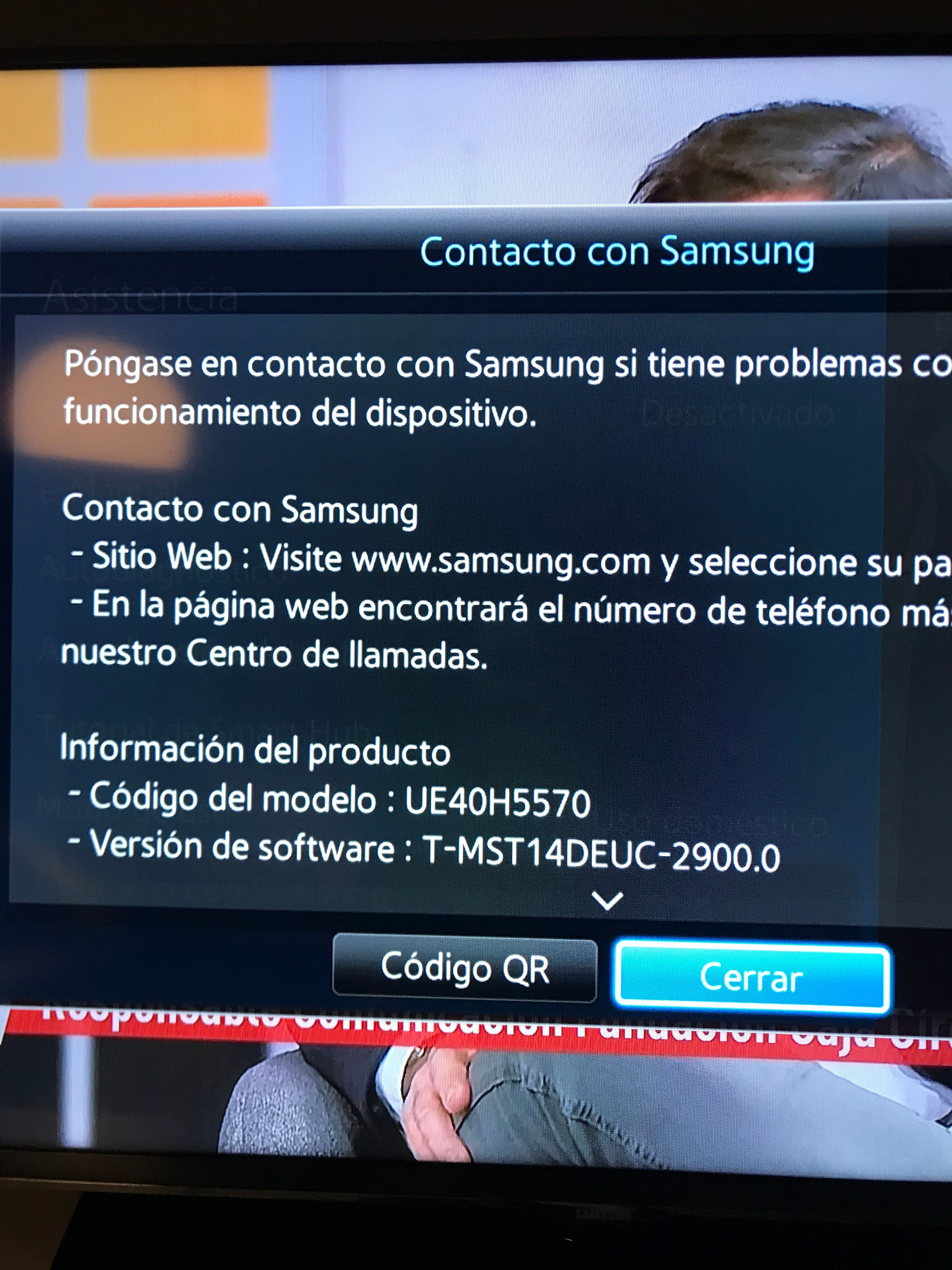 Solucionado: Mi smart tv UE40F5500 ha dejado de conectar a Internet por  cable - Samsung Community