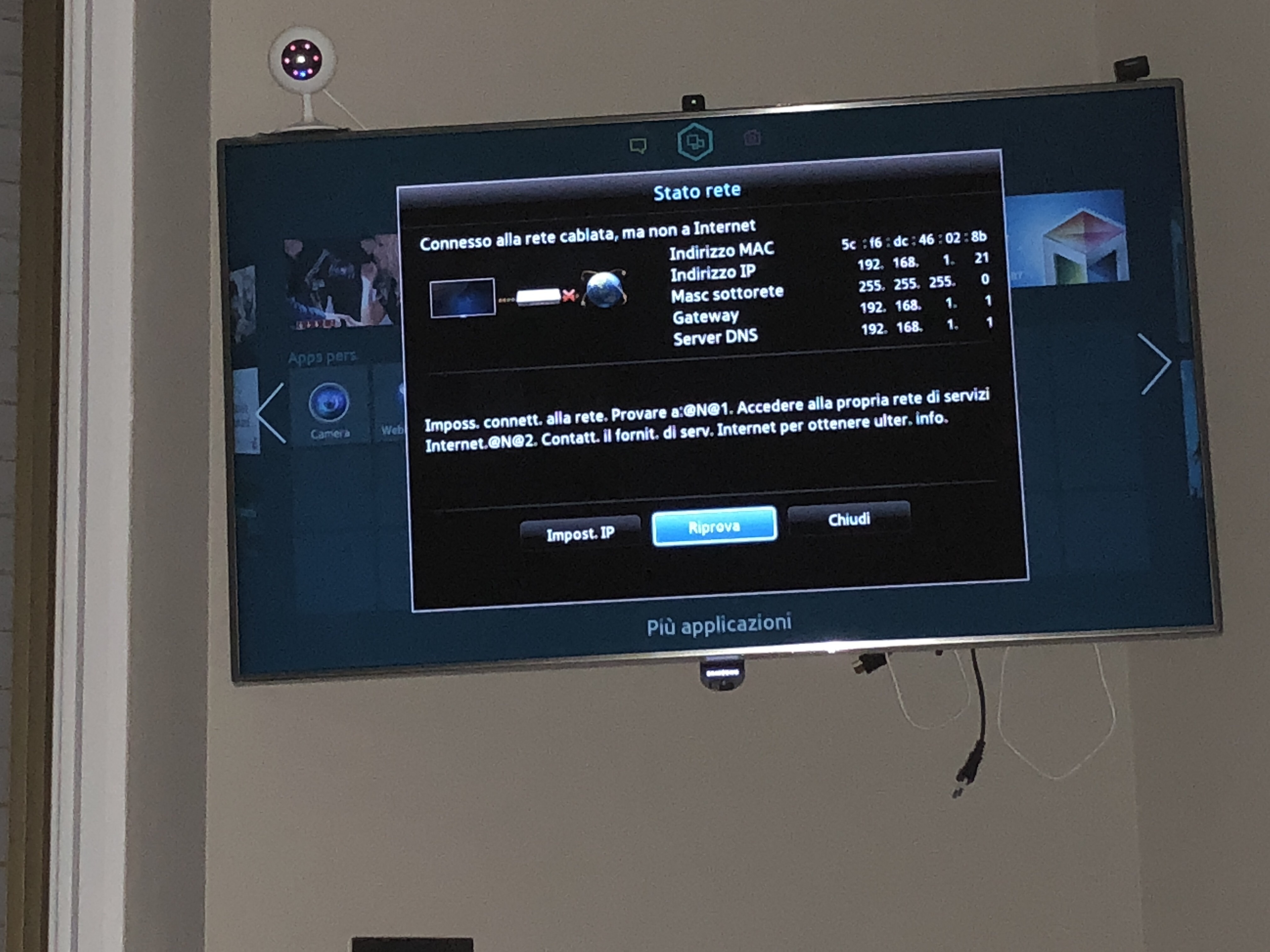 Tv Samsung Non Si Connette A Internet
