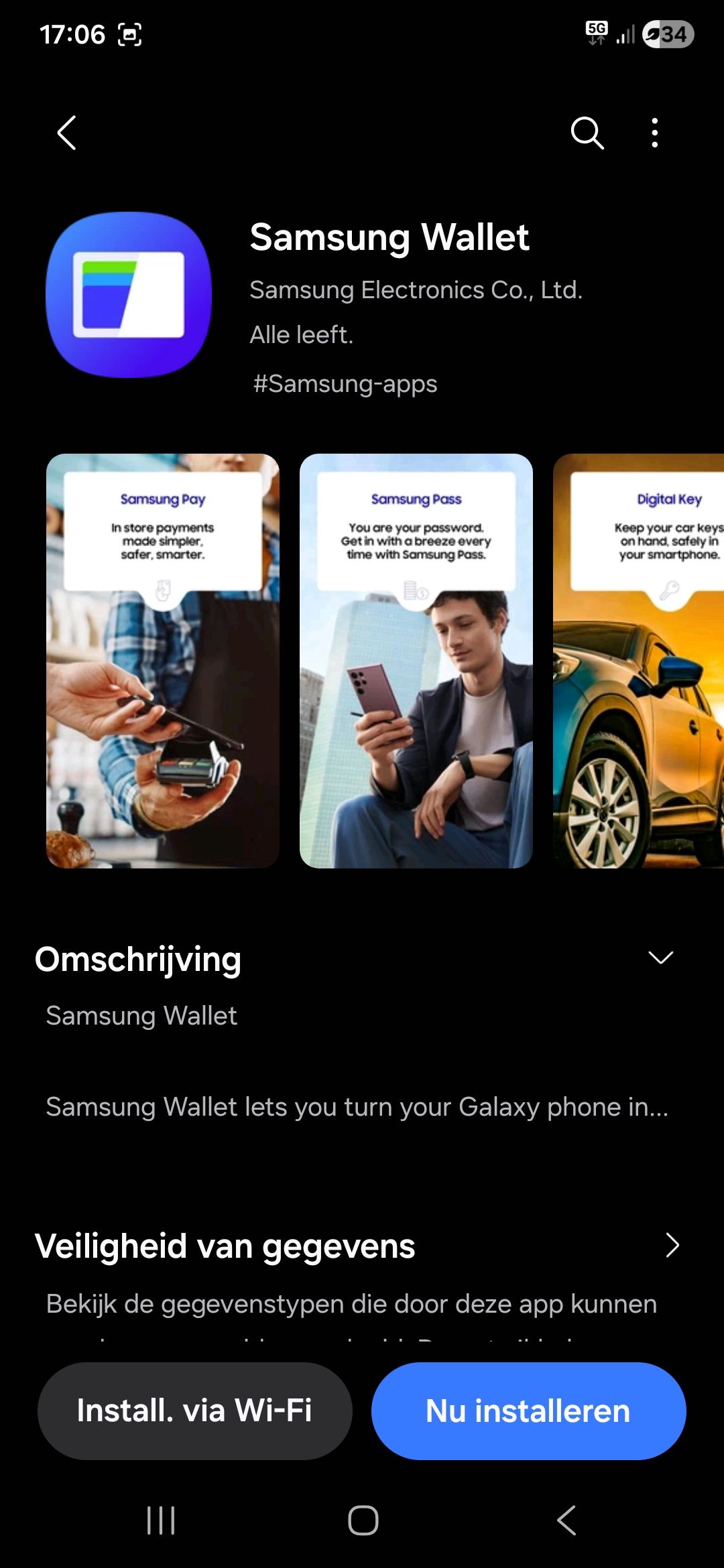 Opgelost: No Samsung wallet after update ui8 - Samsung Community