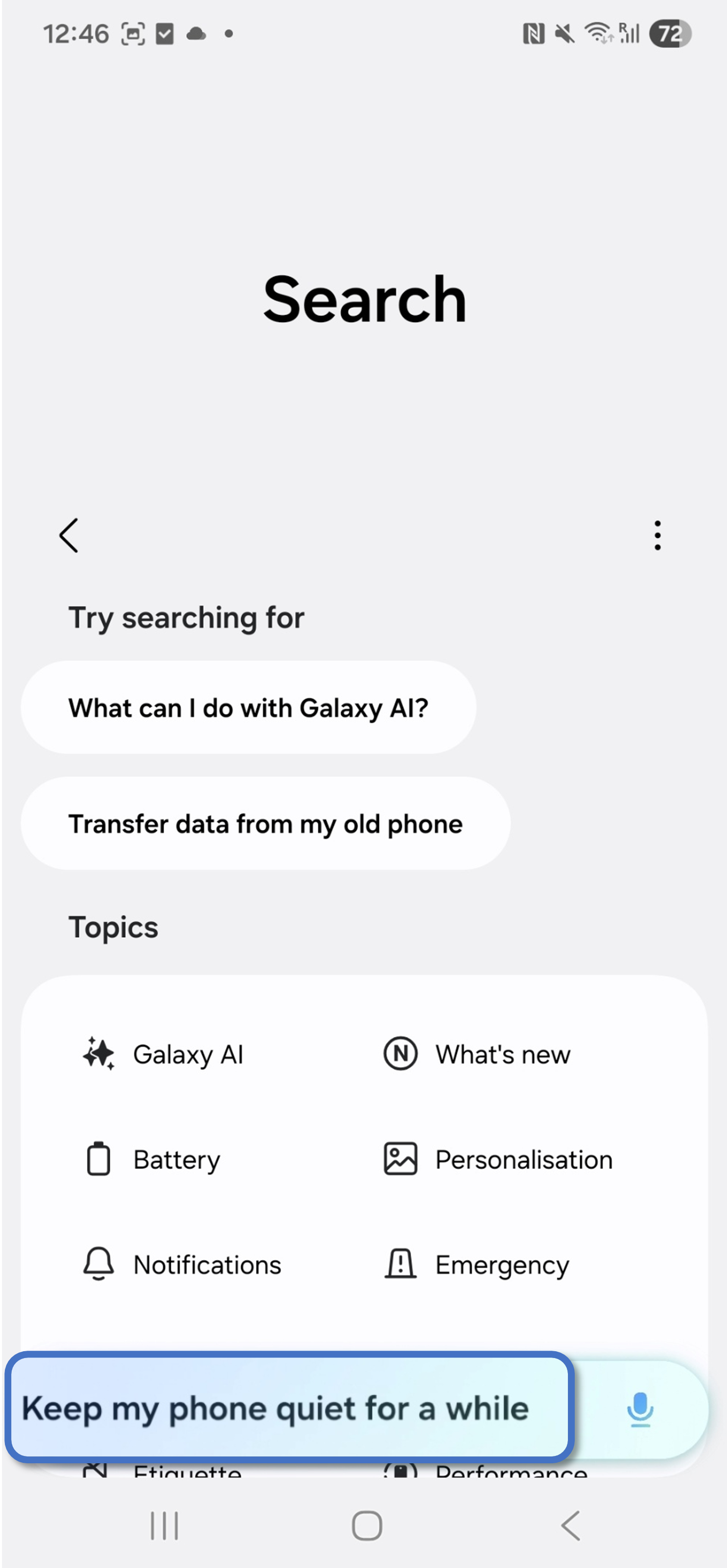[Did you know?] Galaxy AI-powered search in Settings