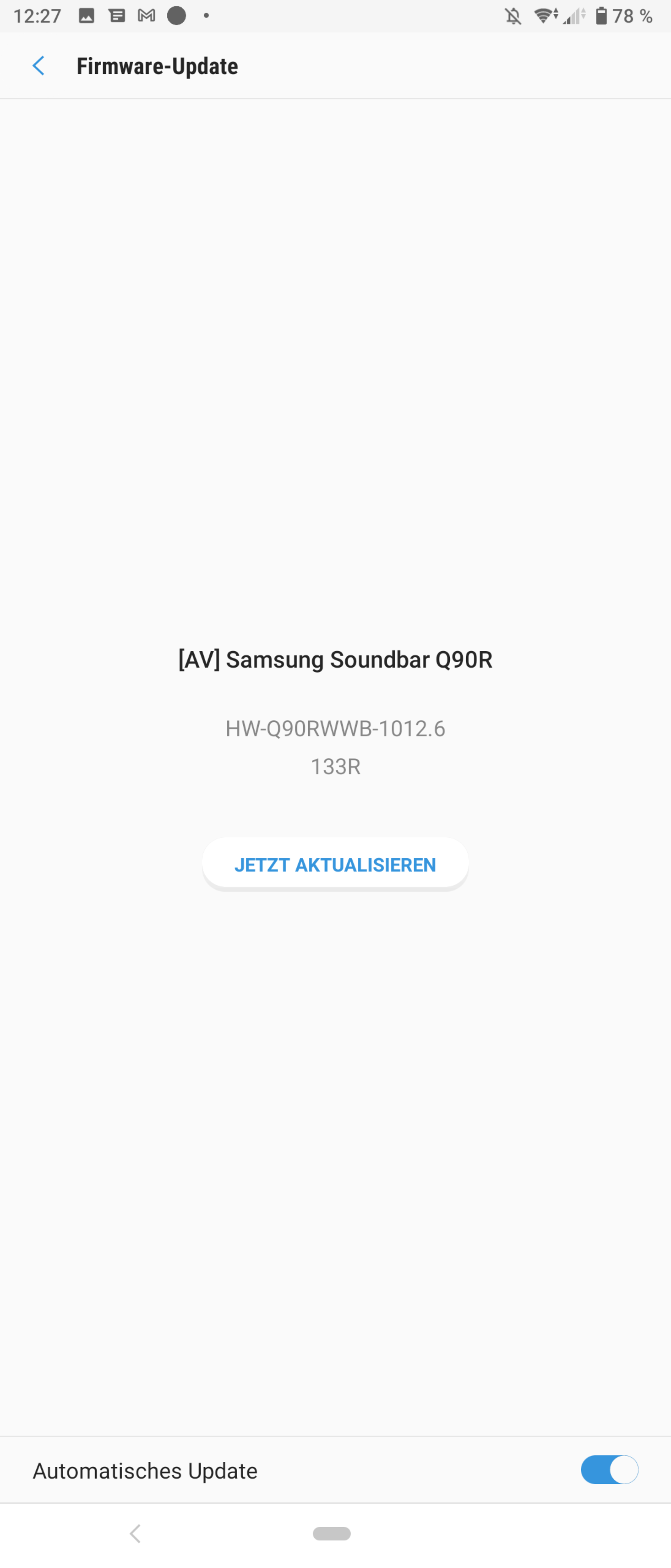 Solved: 1012.6 Firmware Update for hw-Q90R Soundbar - Samsung Community
