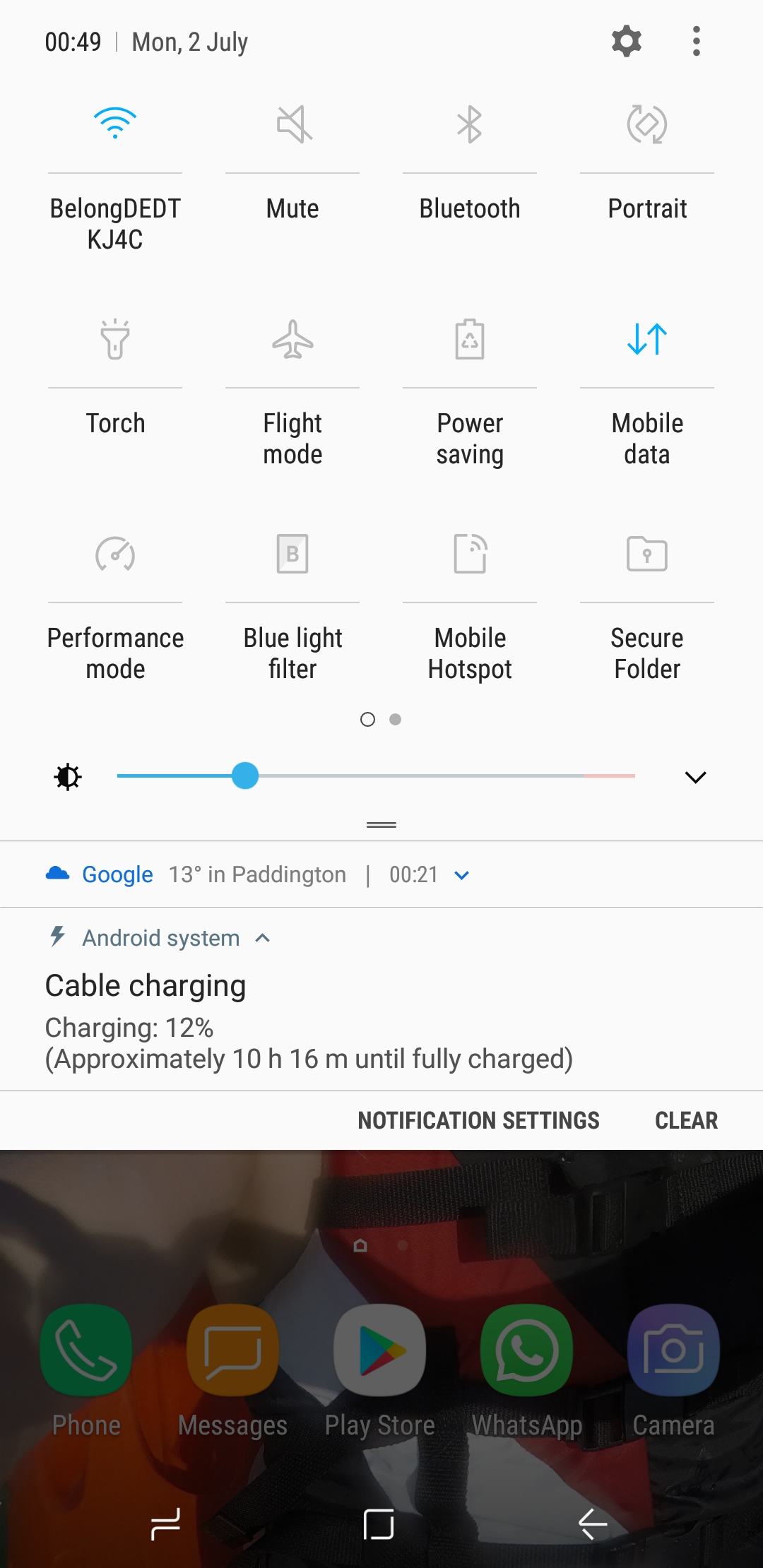 por que no funciona la carga rapida samsung