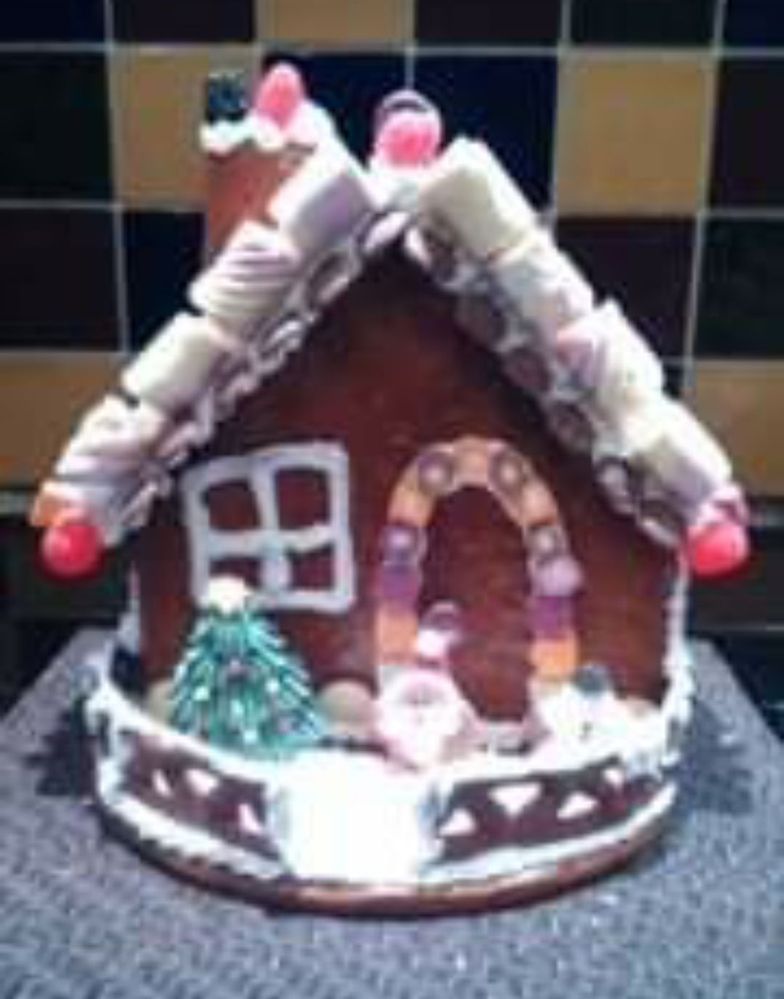 My 10yr old gingerbread house
