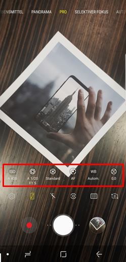 Der Pro-Modus beim Galaxy S9 | S9+ - Fotografieren wie ein Profi