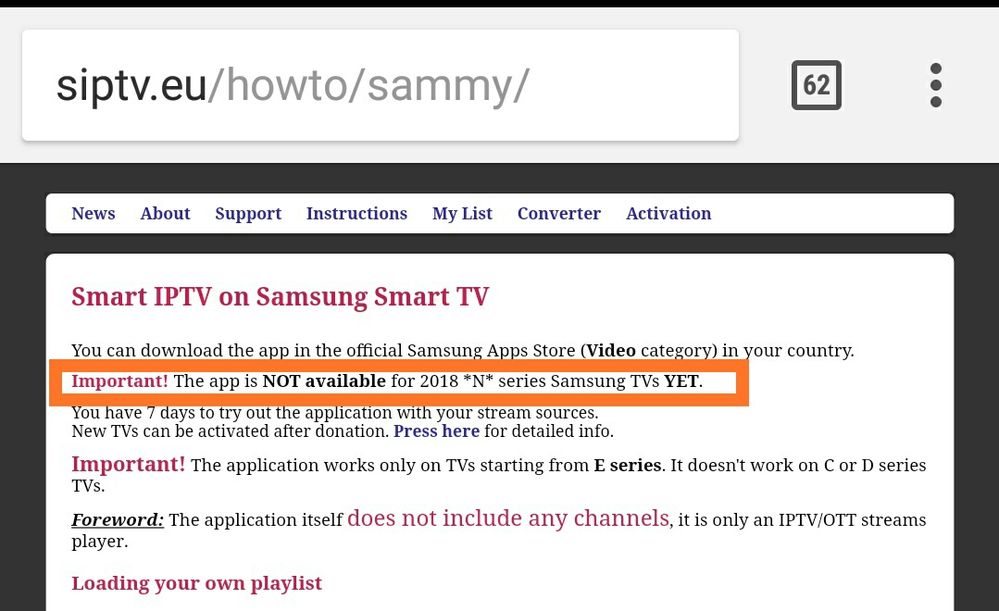 Smart IPTV et modèle 2018 - Samsung Community