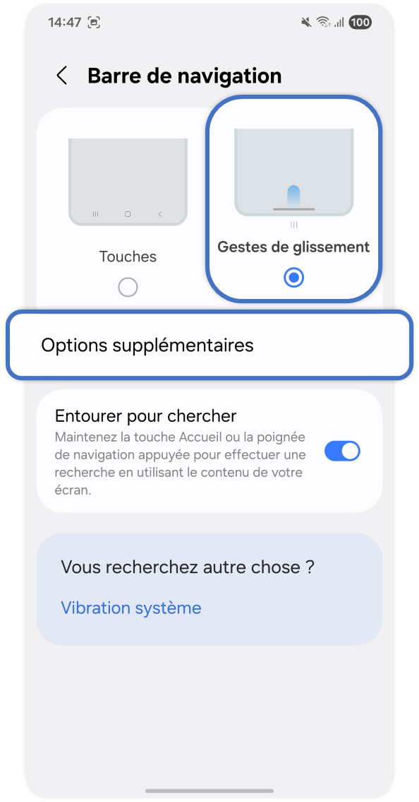 Comment activer les gestes de glissement sur votre Galaxy