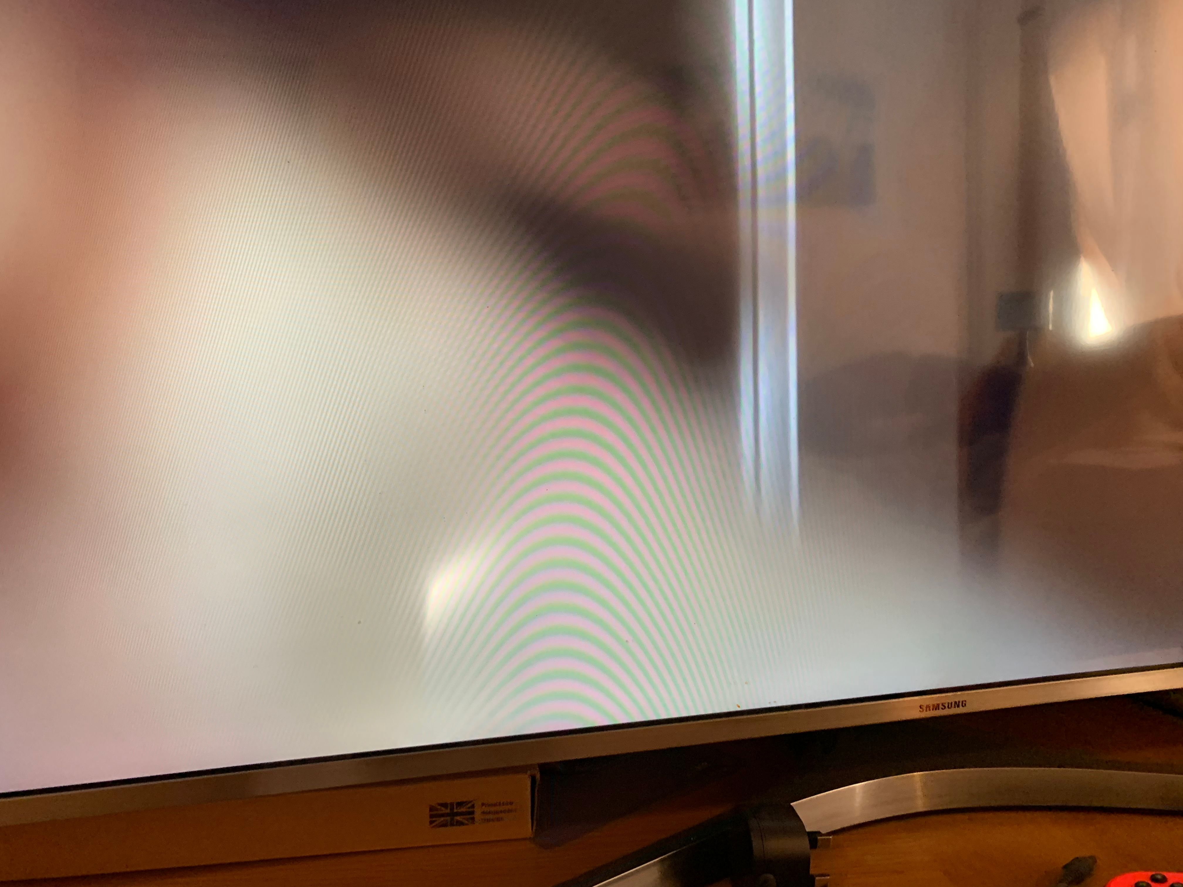 Tv screen white light coming through screen Samsung Community