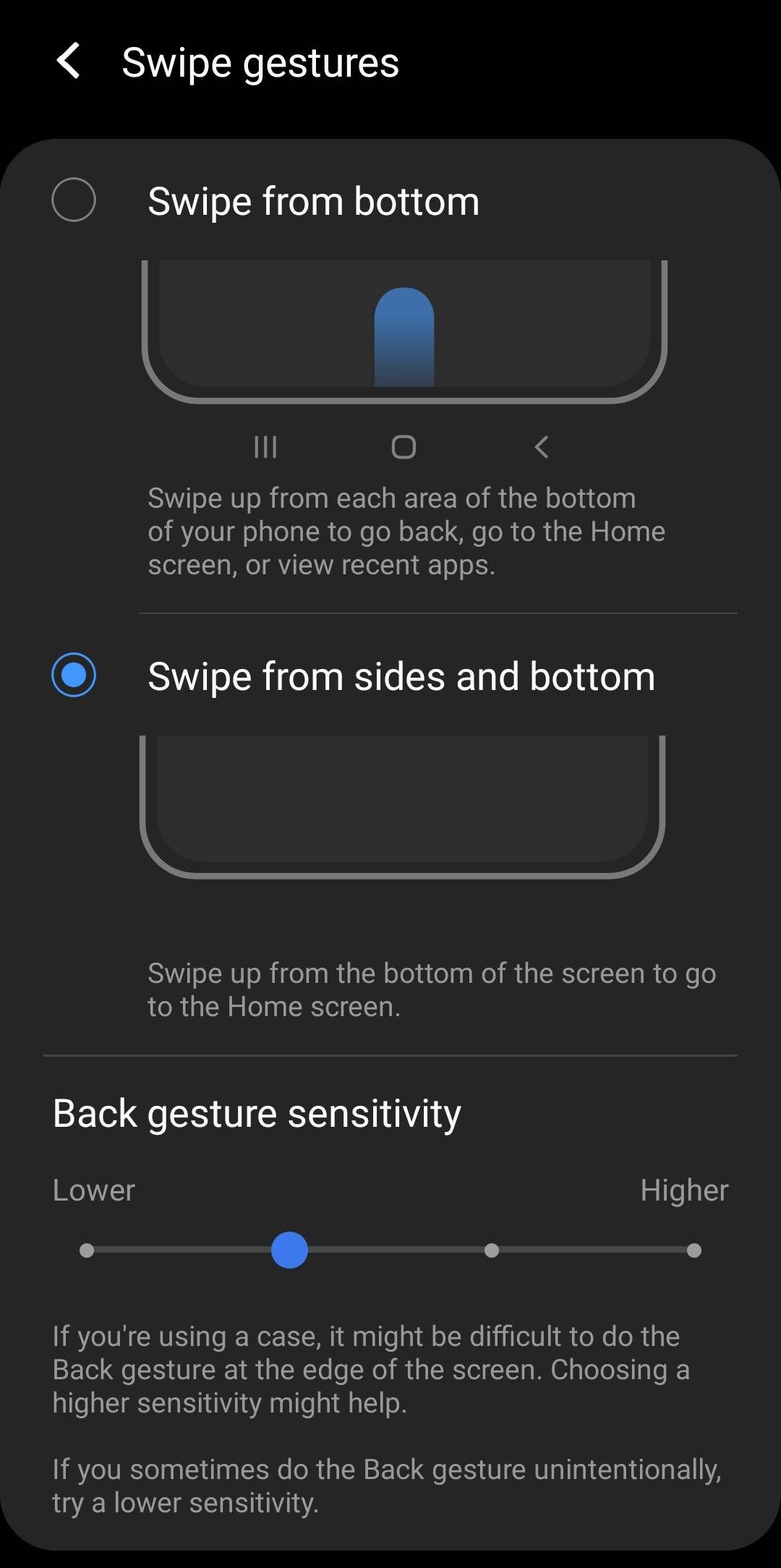 swipe gestures Samsung Community