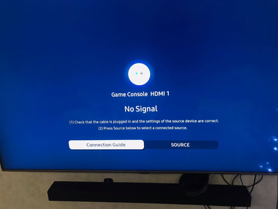 Brand New QE55 TV Won't Find PS4 - Samsung Community