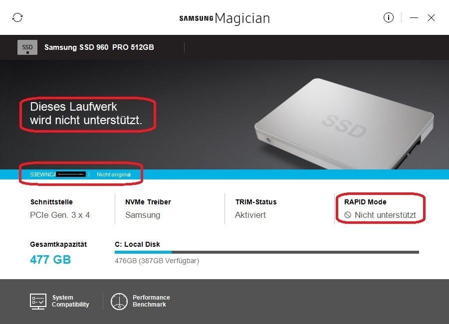 Samsung SSD 960 Pro - Samsung Magician 5.0.0 - Samsung Community