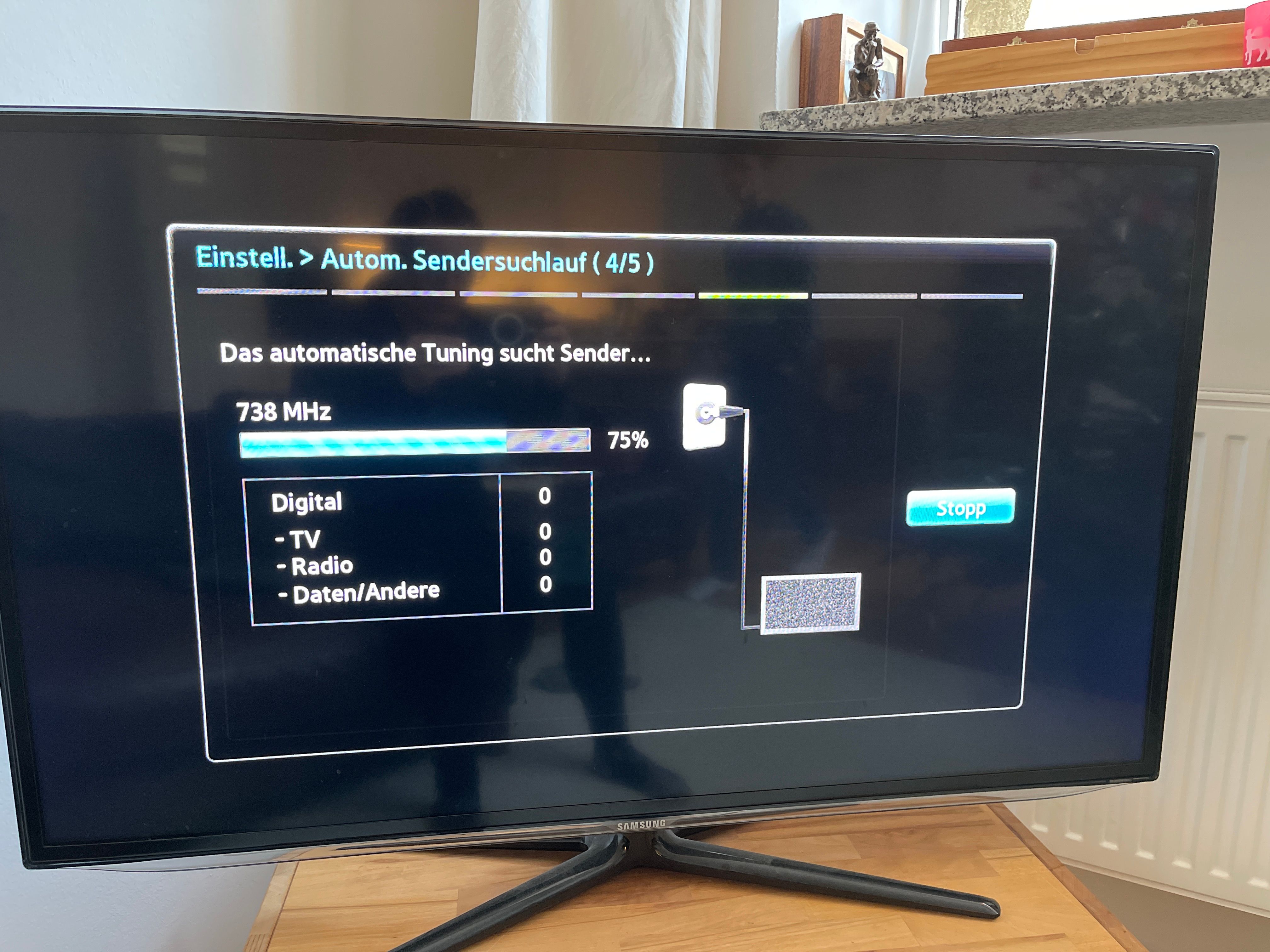 Samsung UE46ES6100 Sendersuchlauf findet kein Ergebnis mehr Samsung