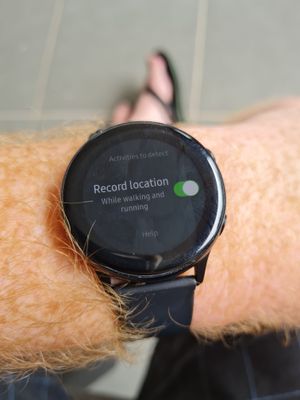 Samsung watch active running online