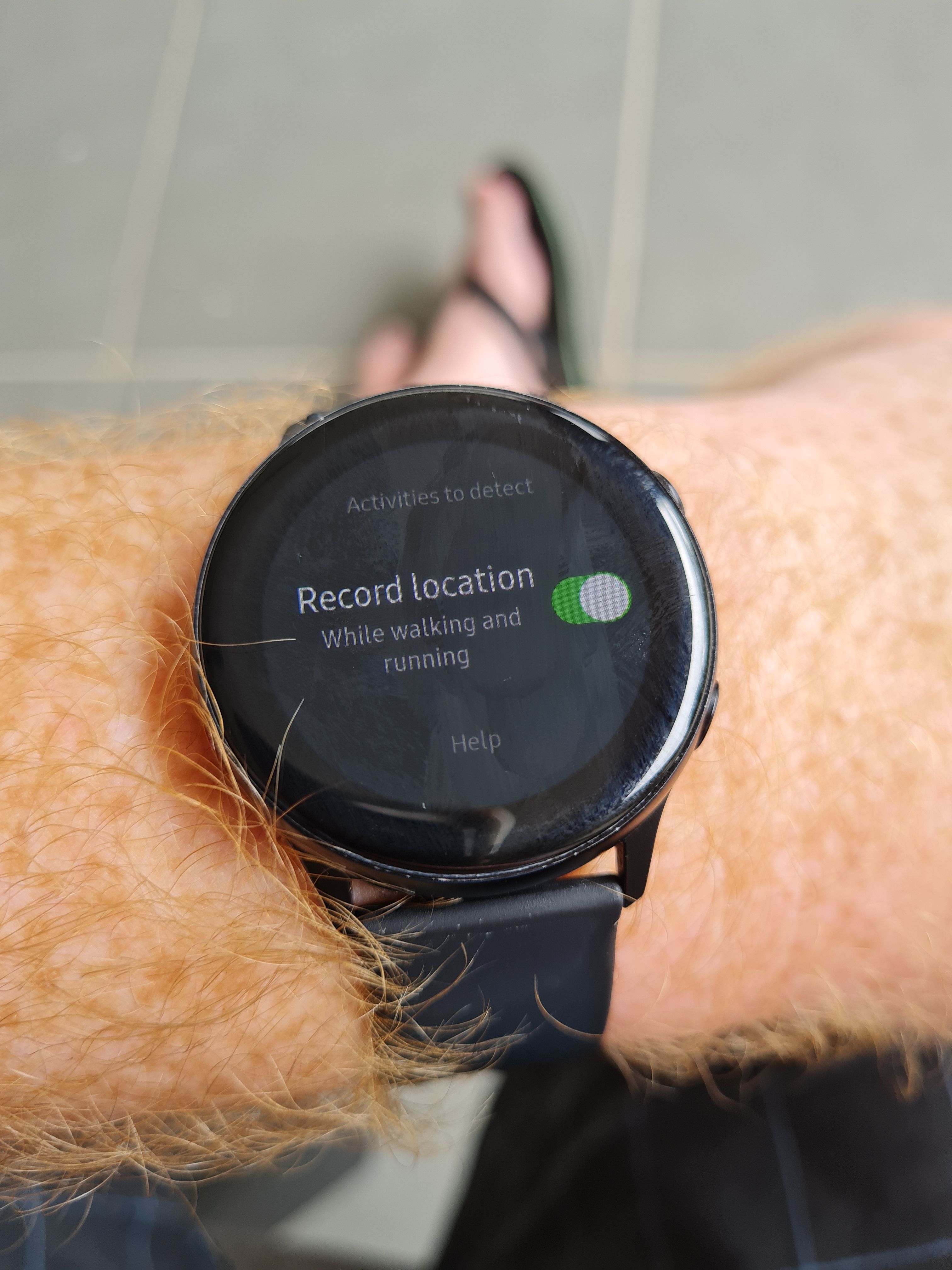 Galaxy watch clearance active map