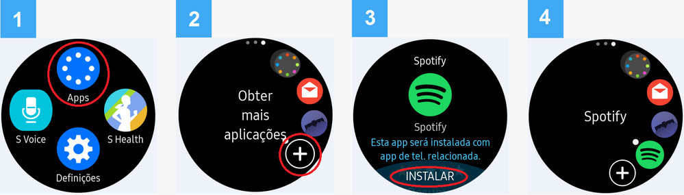 Instalar a app spotify no gear S3 - Samsung Community