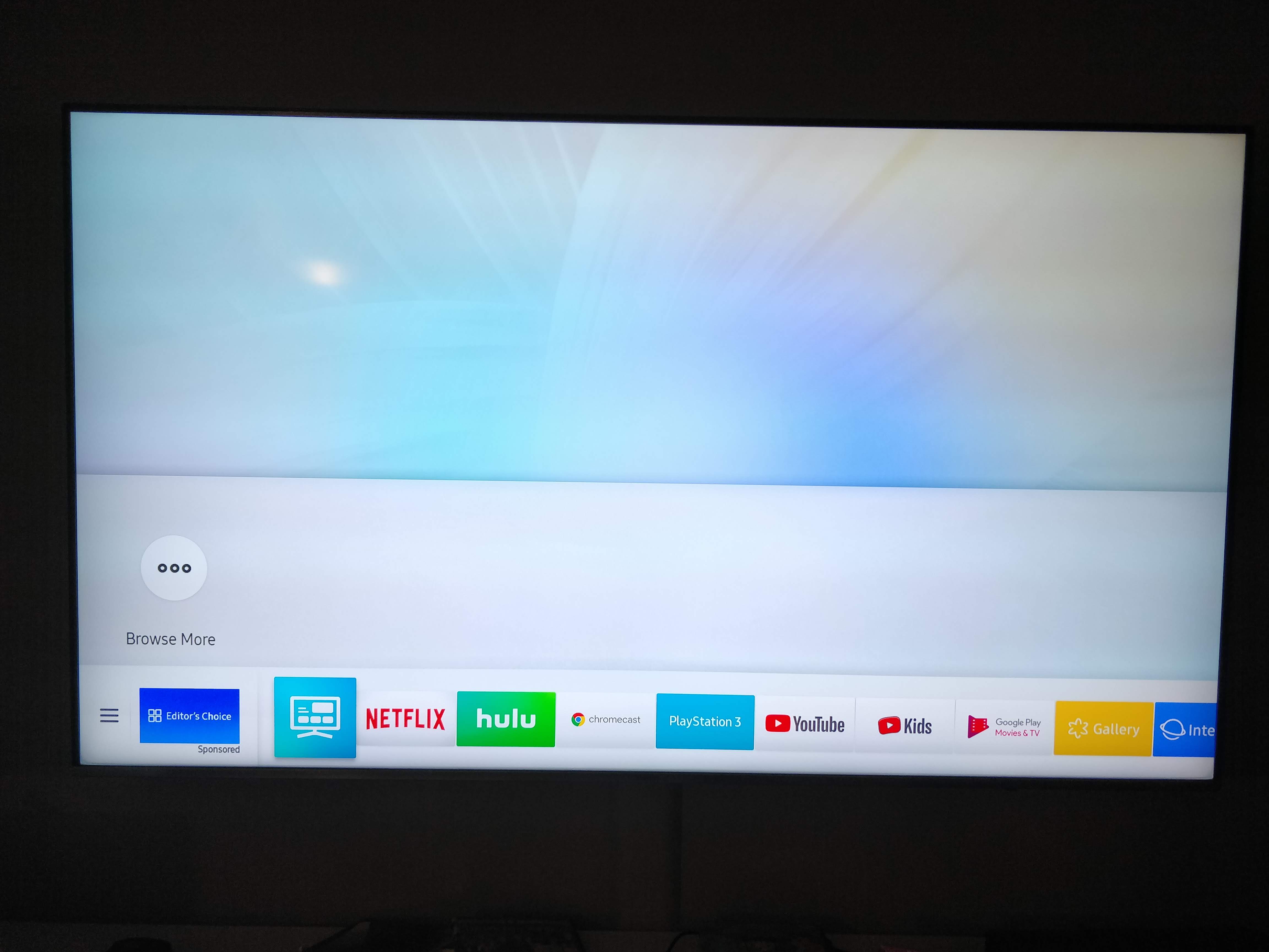 Dark line across bottom edge - NU8000 TV - Samsung Community