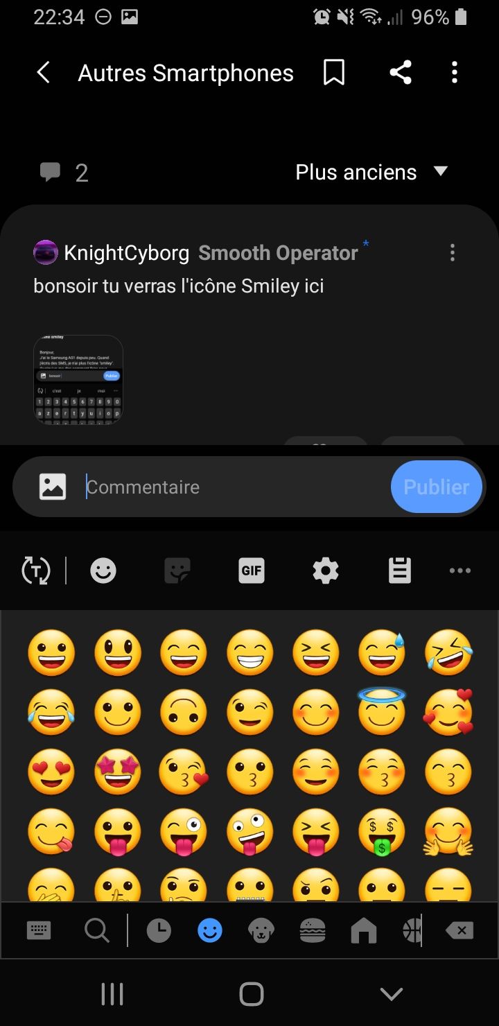 Résolu : icône smiley - Samsung Community