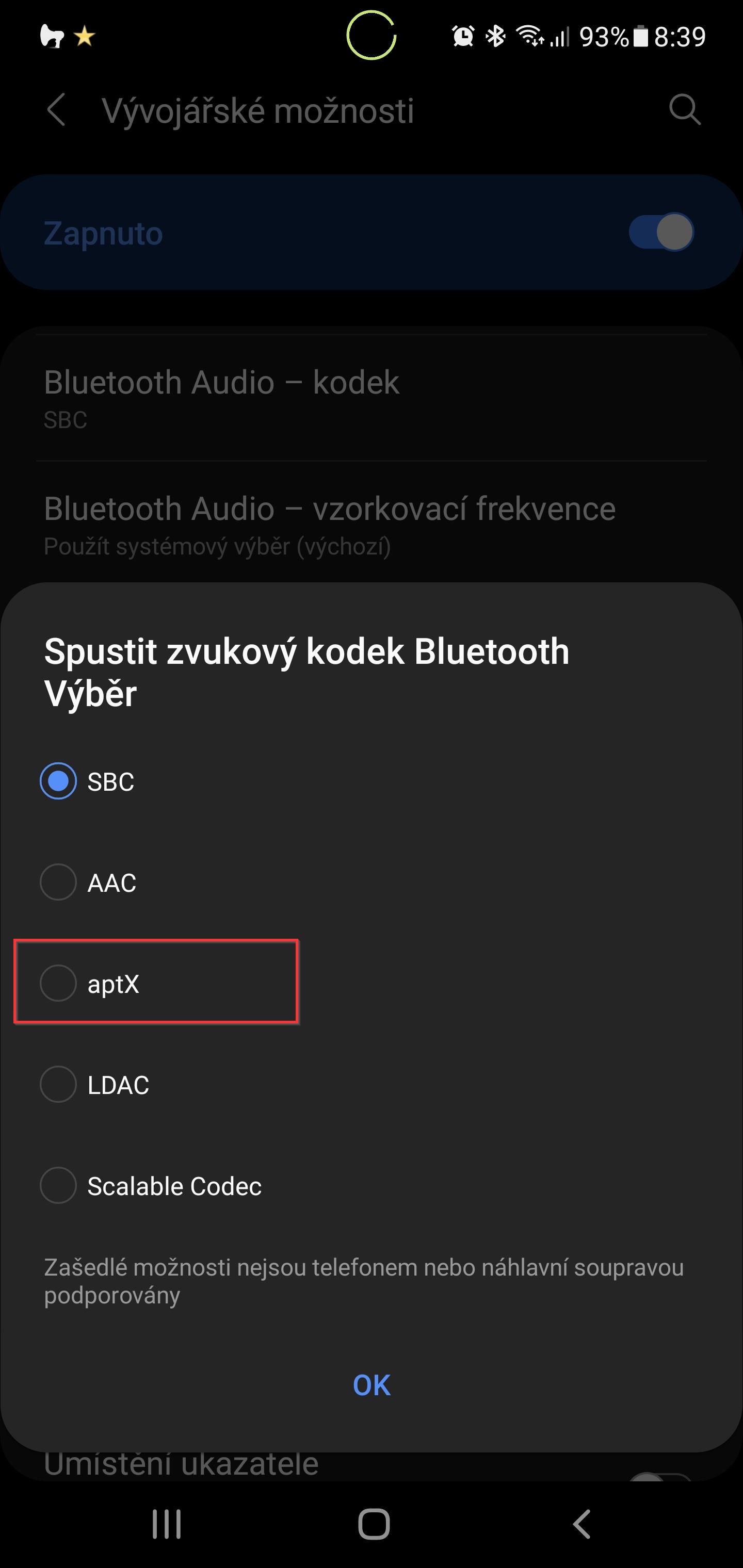S Fe Aptx Samsung Community
