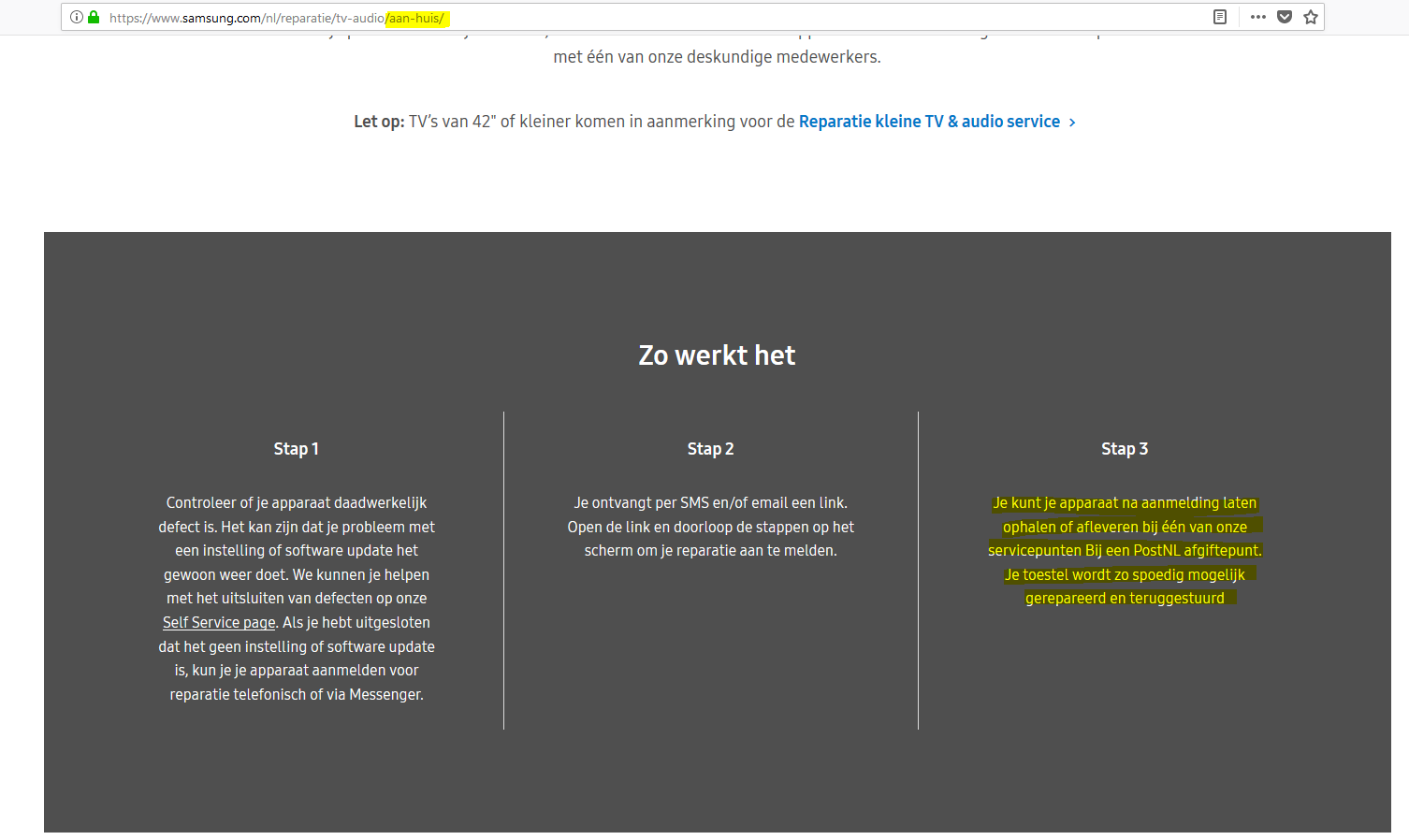 Retour TV gekocht met een backlight defect er in Pagina 2 Samsung