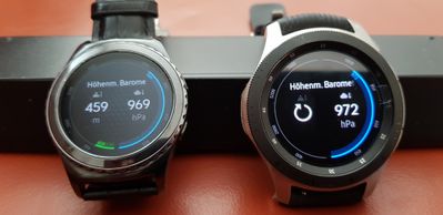 GalaxyS2 und Galaxy Watch im Widget Vergleich