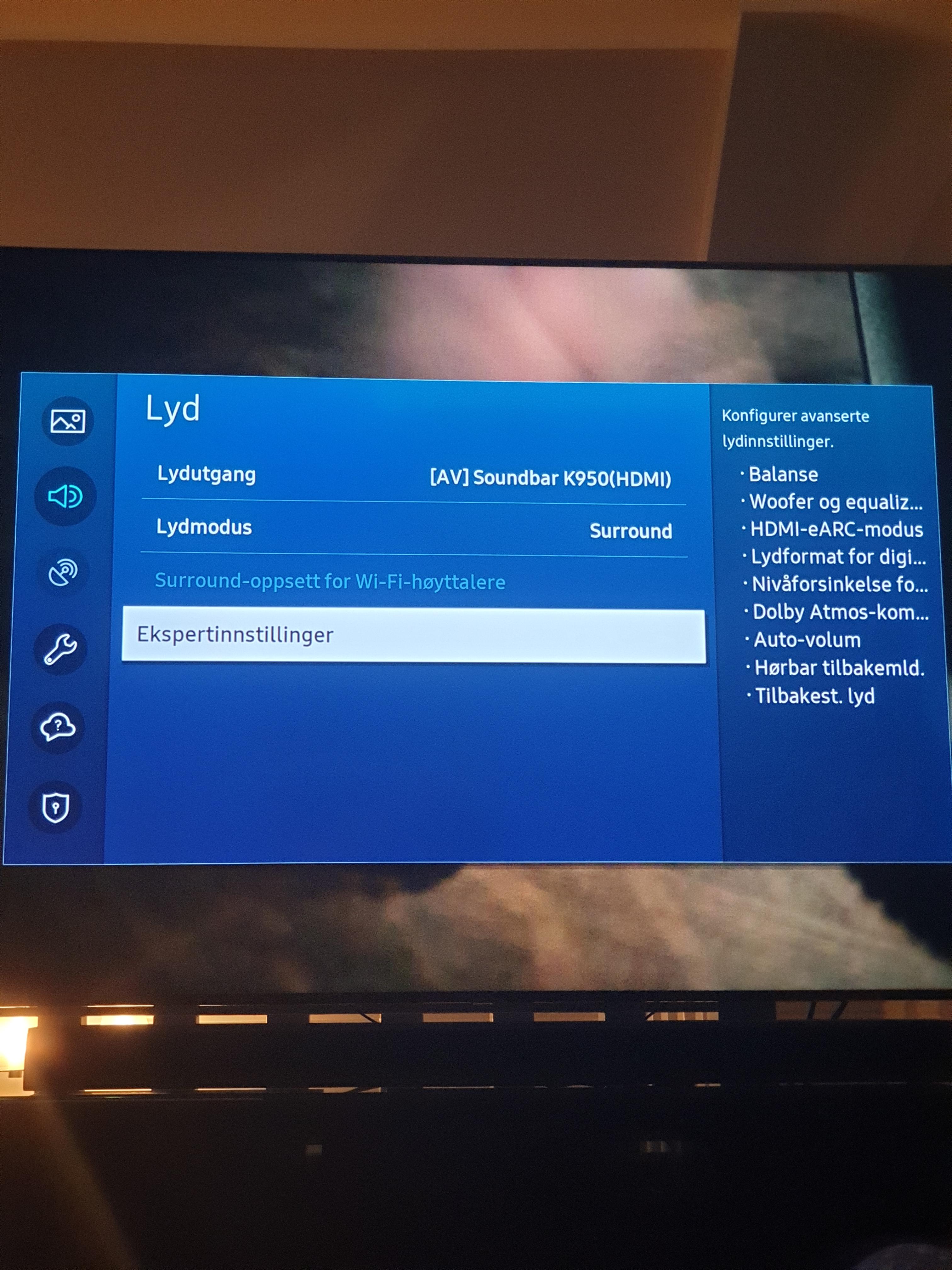 Can't get the dolby atmos to work? HWK950 soundbar and qe85q70tat, HDMI