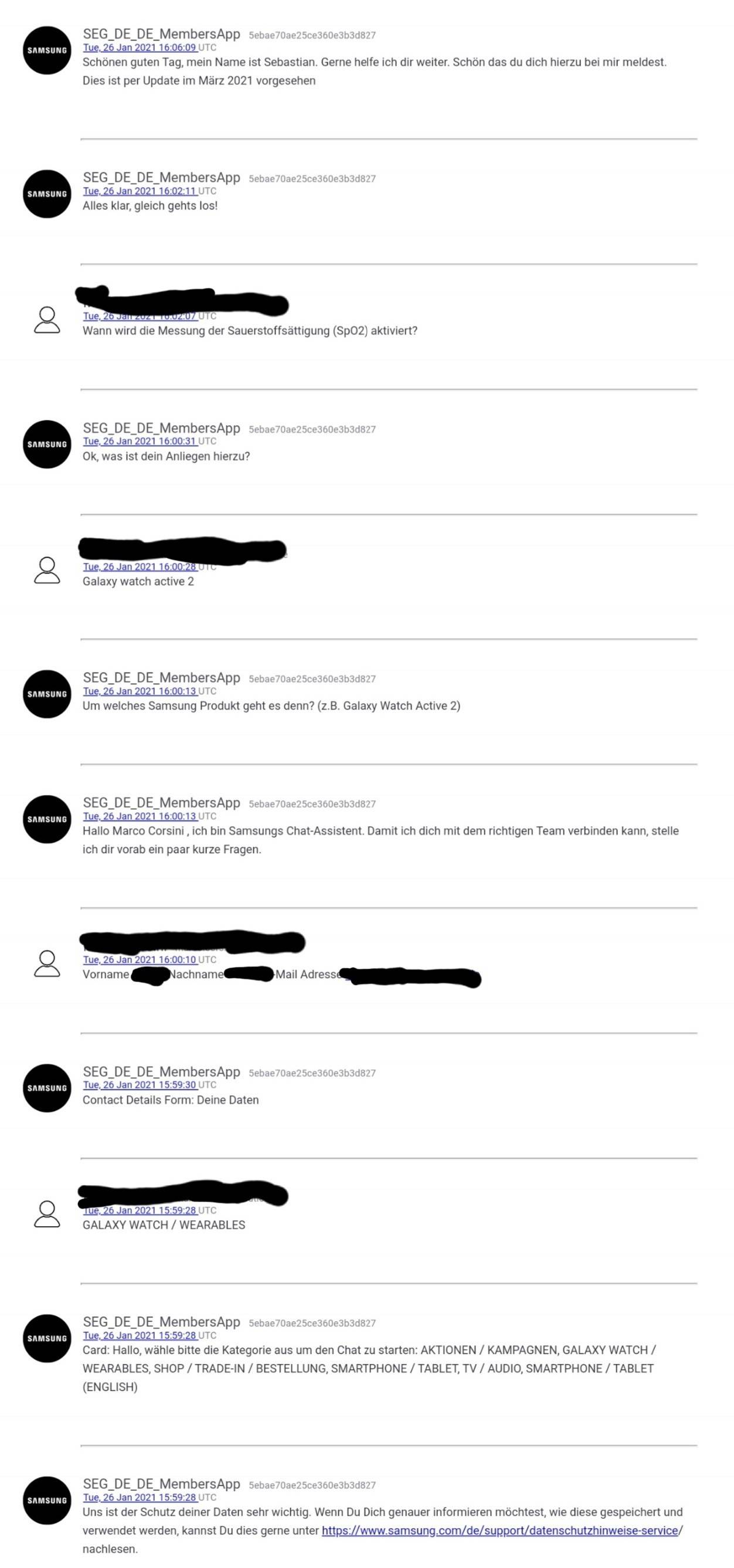 Sauerstoffsättigung auf der Active 2 - Samsung Community